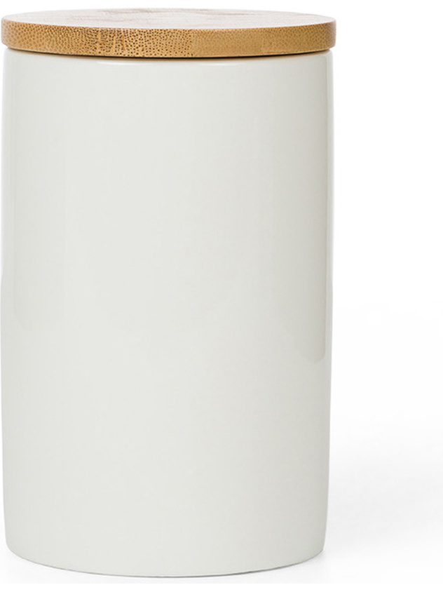 Barattolo in porcellana tappo bamboo