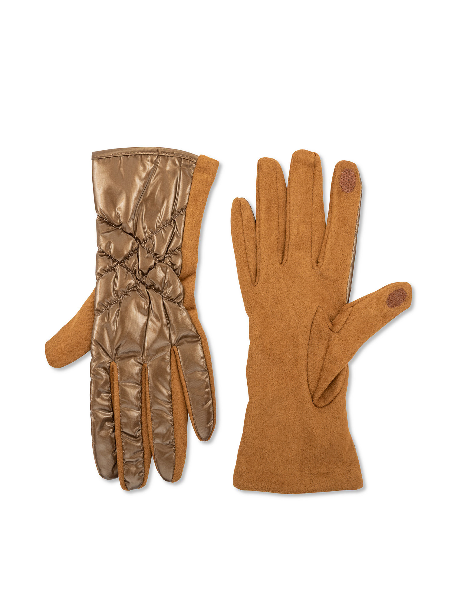 Koan - Quilted gloves, Brown, large image number 0