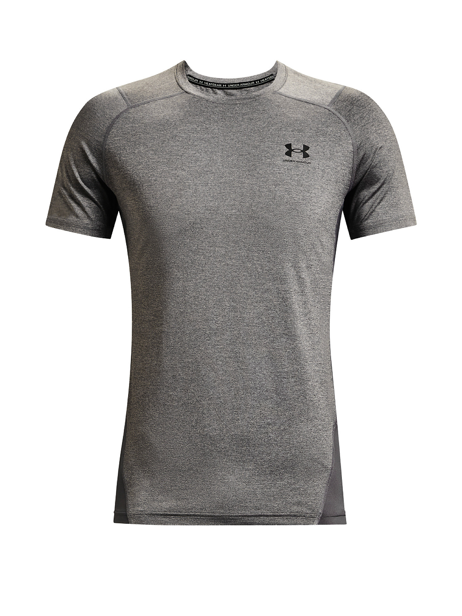 Under Armour - HeatGear® Armor Fitted Short Sleeve Shirt, Grey, large image number 0