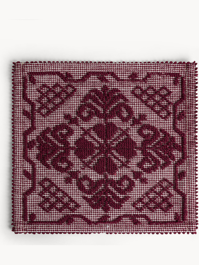 Tovaglietta sarda in puro cotone tinta unita