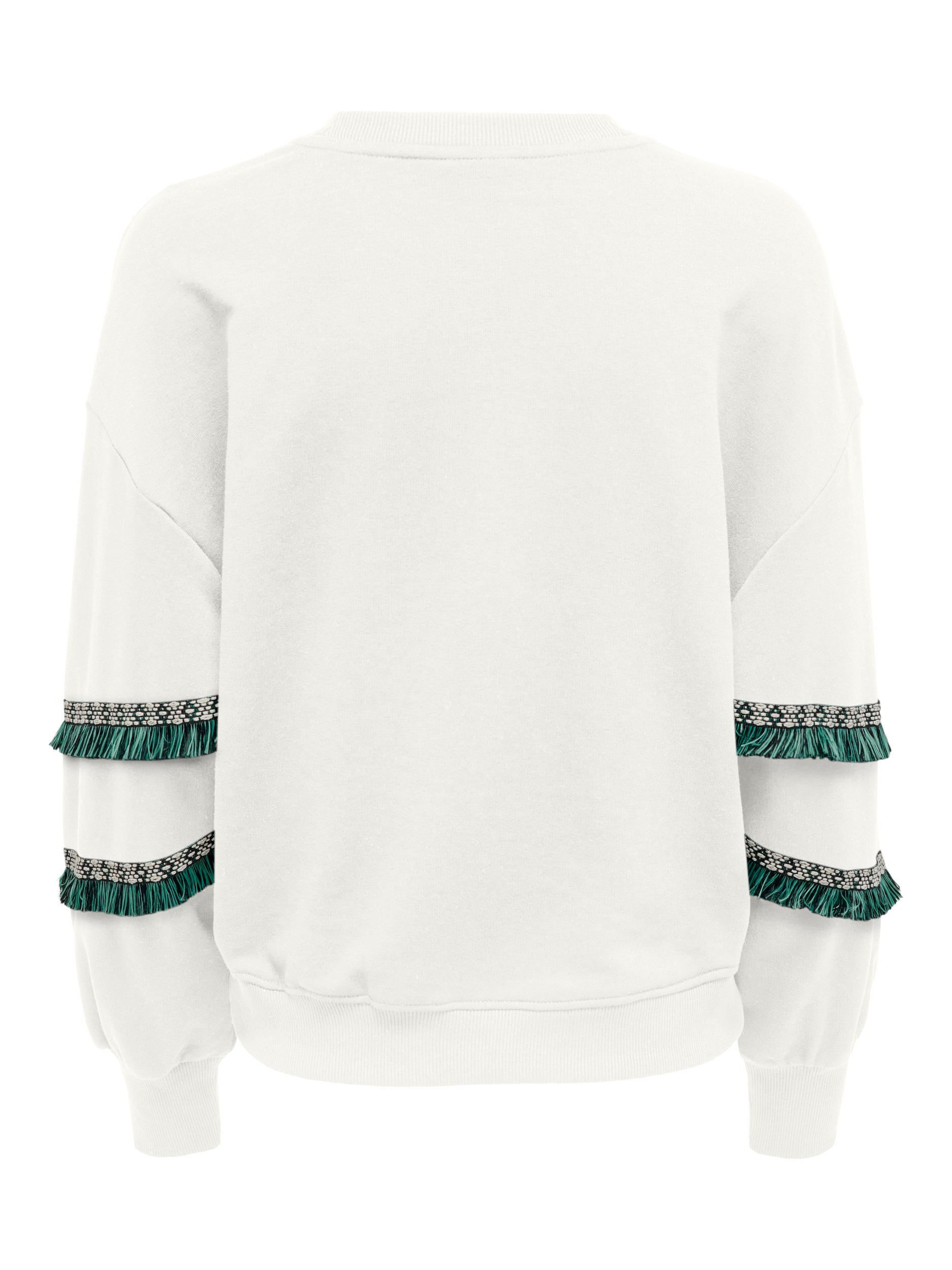 sweater with tassels, White, large image number 1