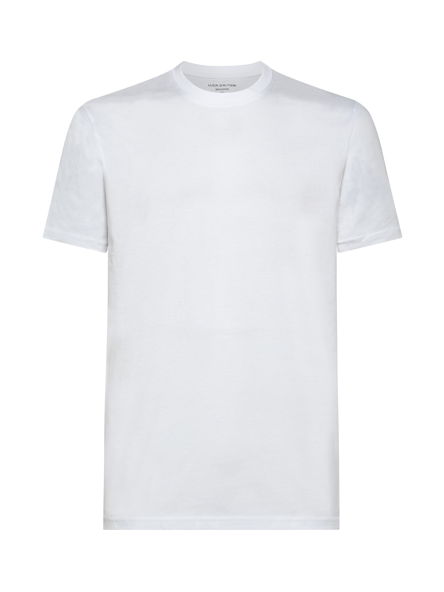 Set 3 t-shirt girocollo jersey tinta unita, Bianco, large image number 0