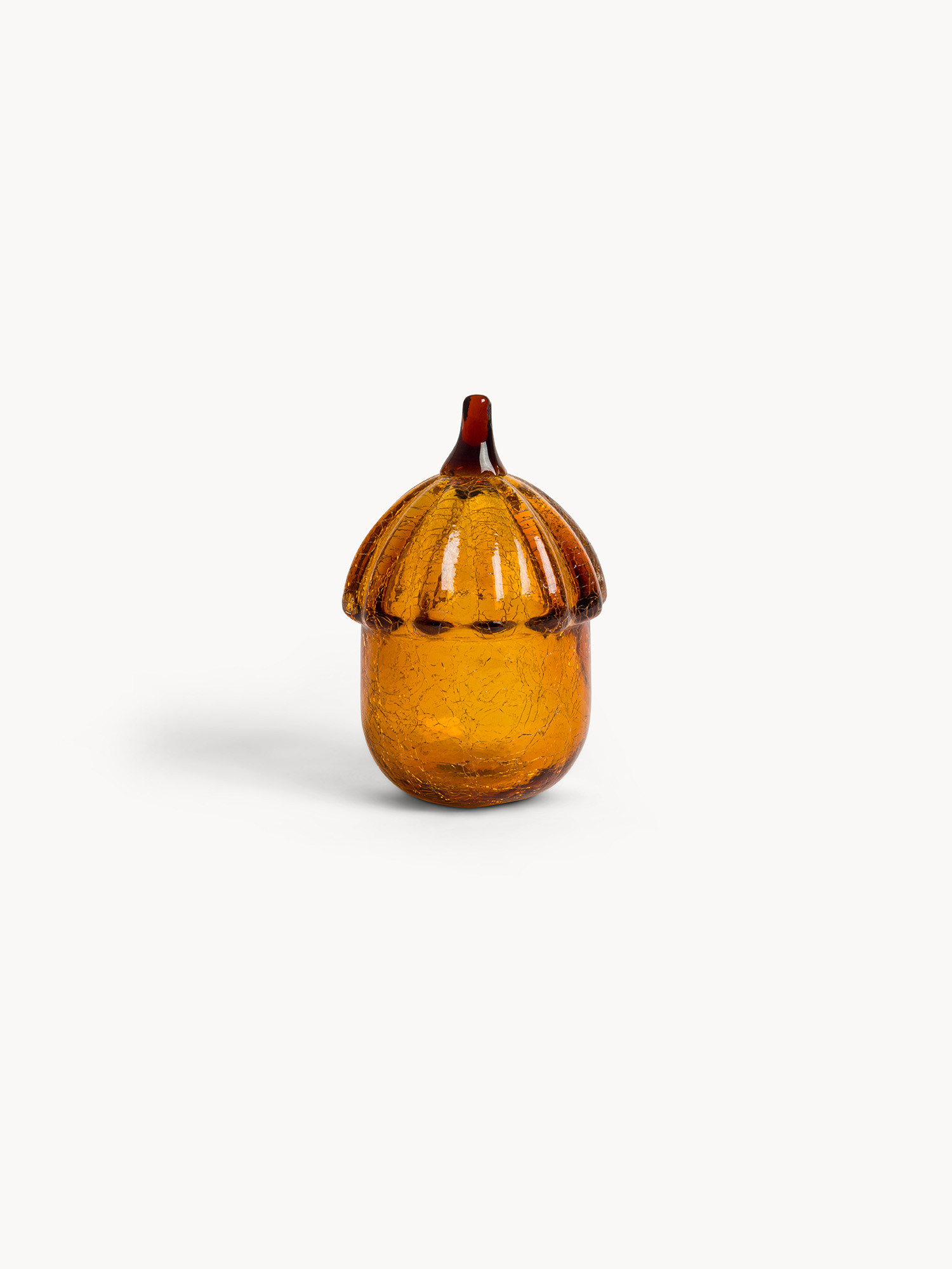 Stained Glass Acorn, Orange, large image number 0