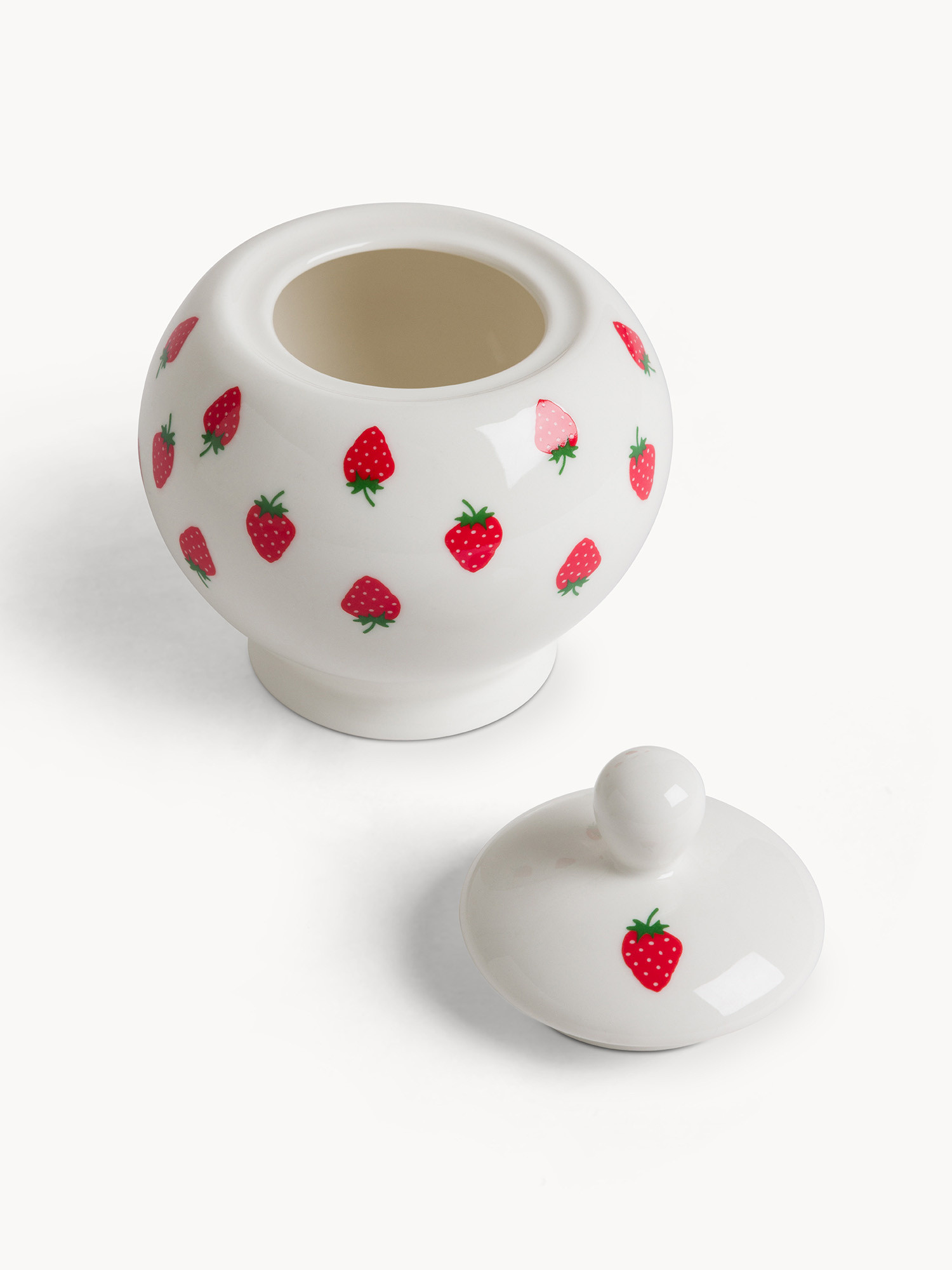 Zuccheriera new bone china motivo fragoline, Multicolor, large image number 1