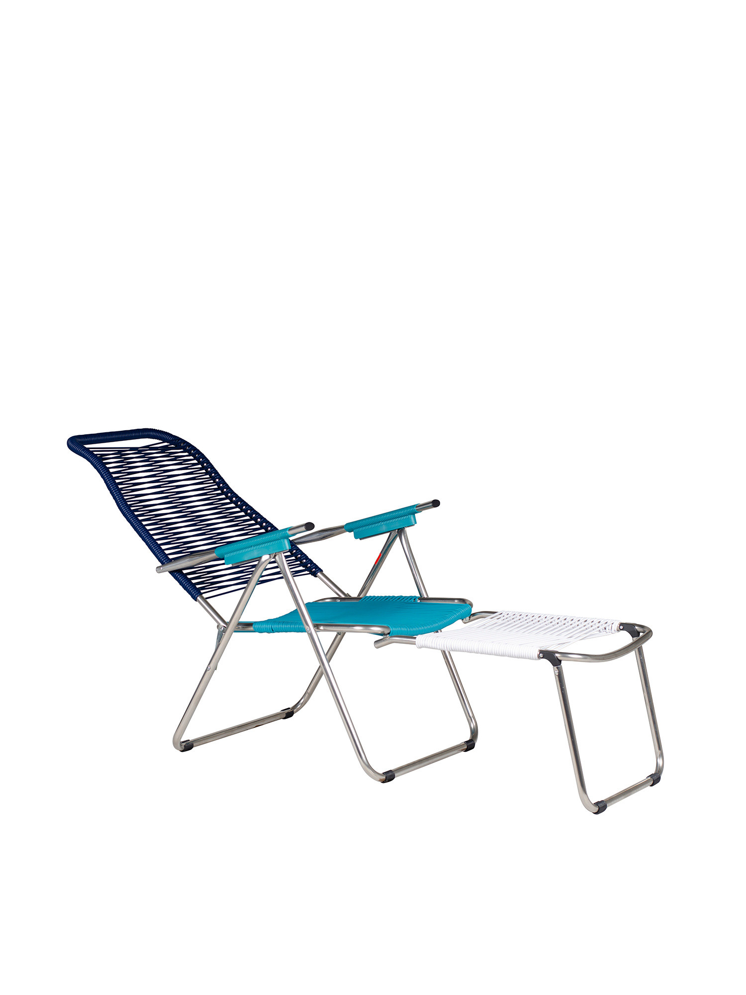 Fiam - Spaghetti POP cordoned PVC outdoor relax armchair, Light Blue, large image number 1