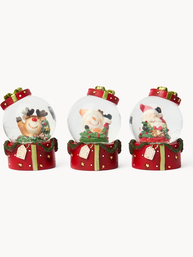 Pallina ad acqua decori natalizi