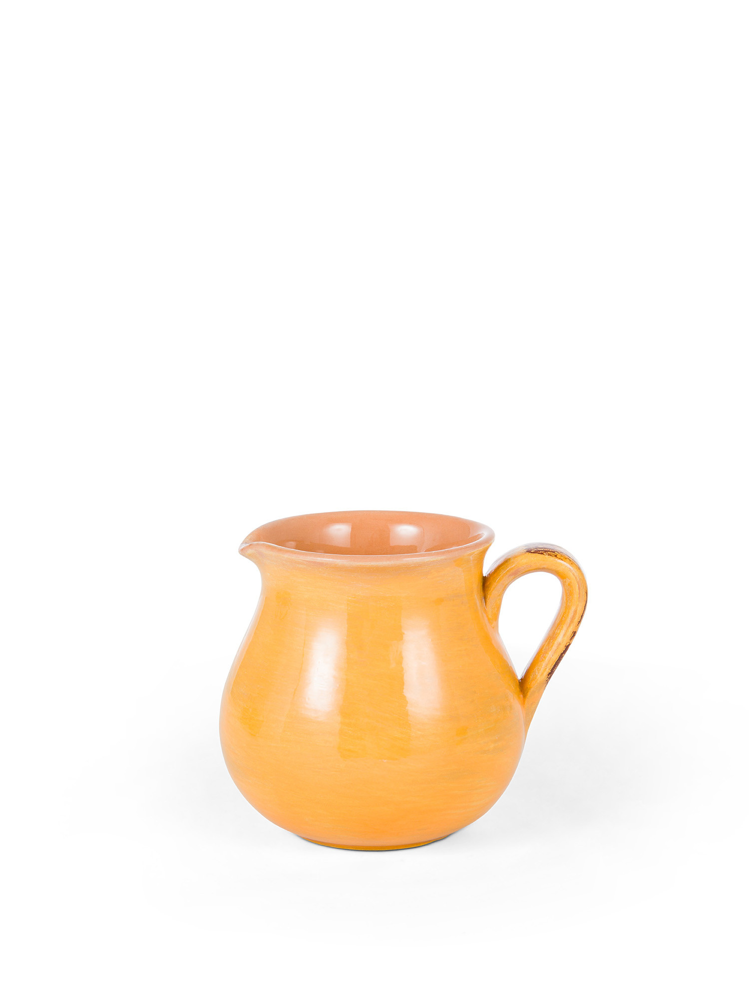 Solid color ceramic jug, Ocra Yellow, large image number 0