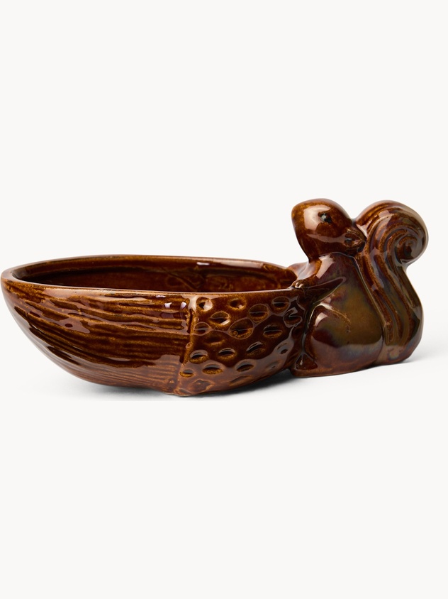Ceramic bowl with squirrel motif