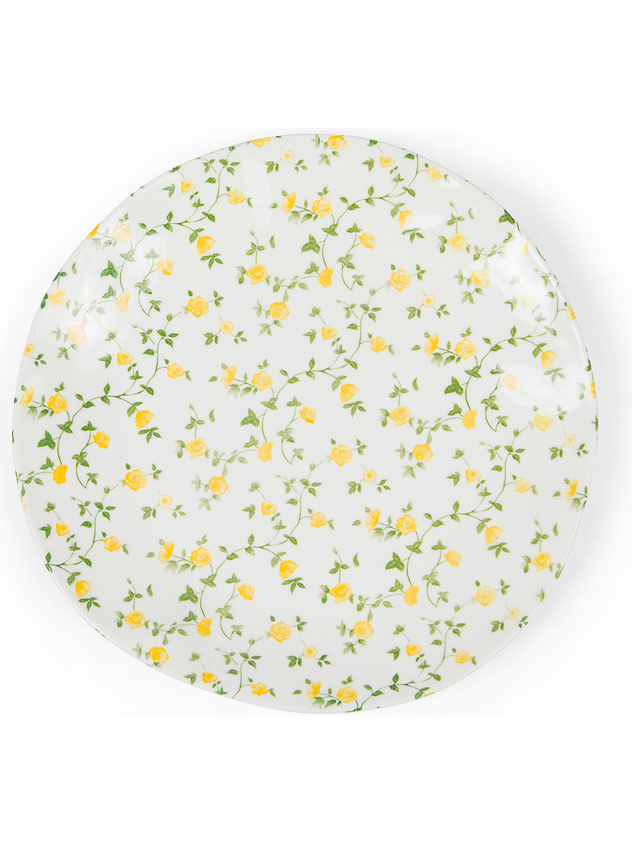 Porcelain dinner plate with little flower motif