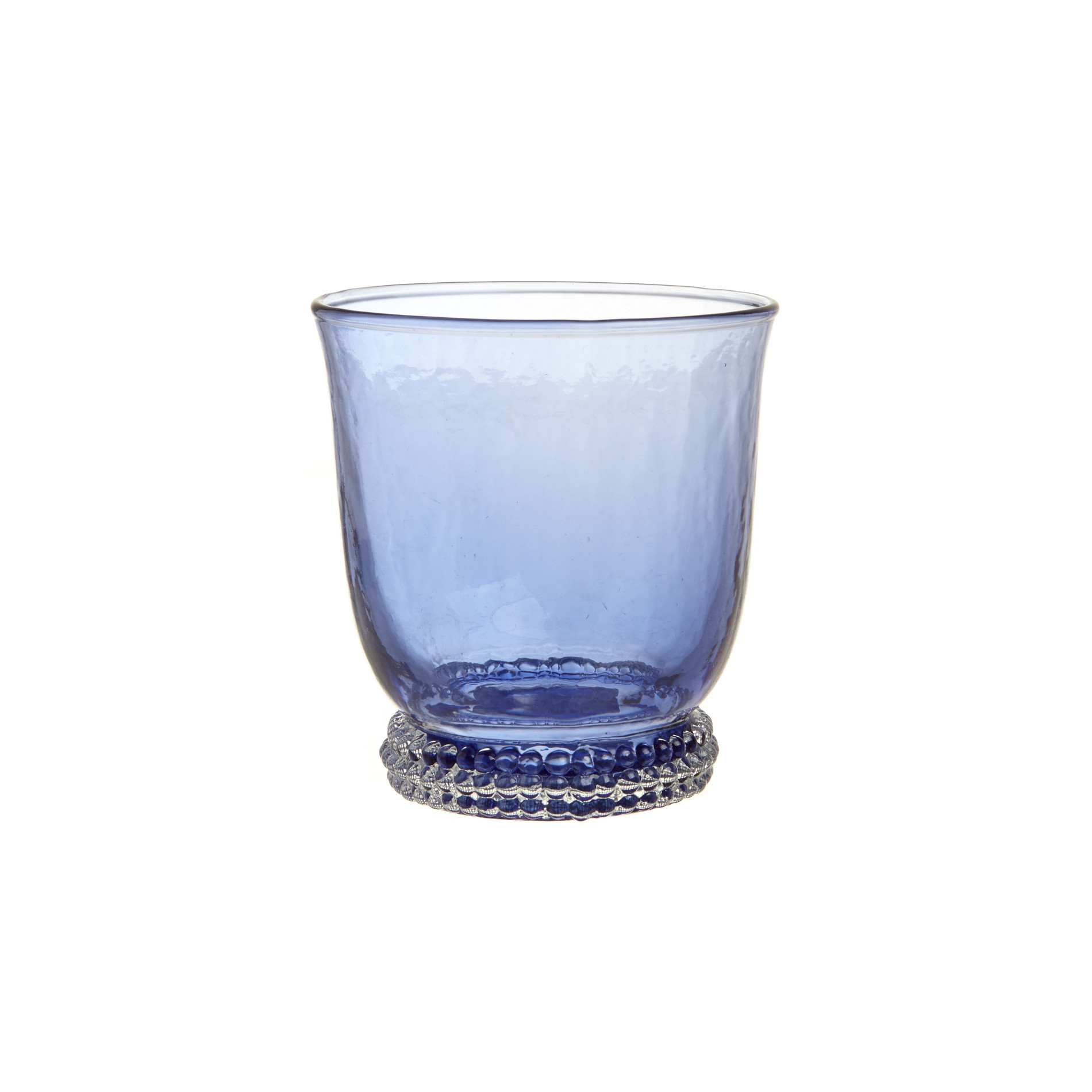 Bicchiere vetro colore in pasta, Blu bluette, large image number 0