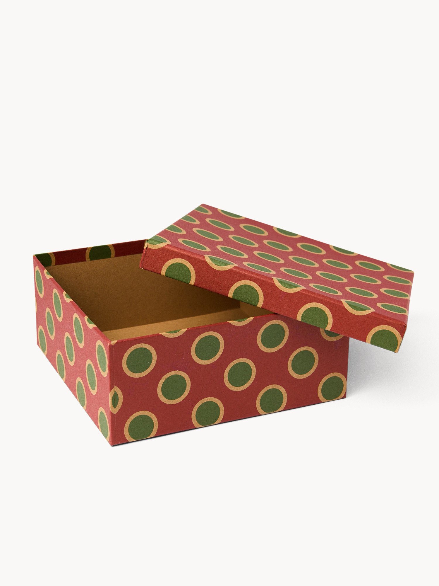 Set of 3 round boxes, Red, large image number 1