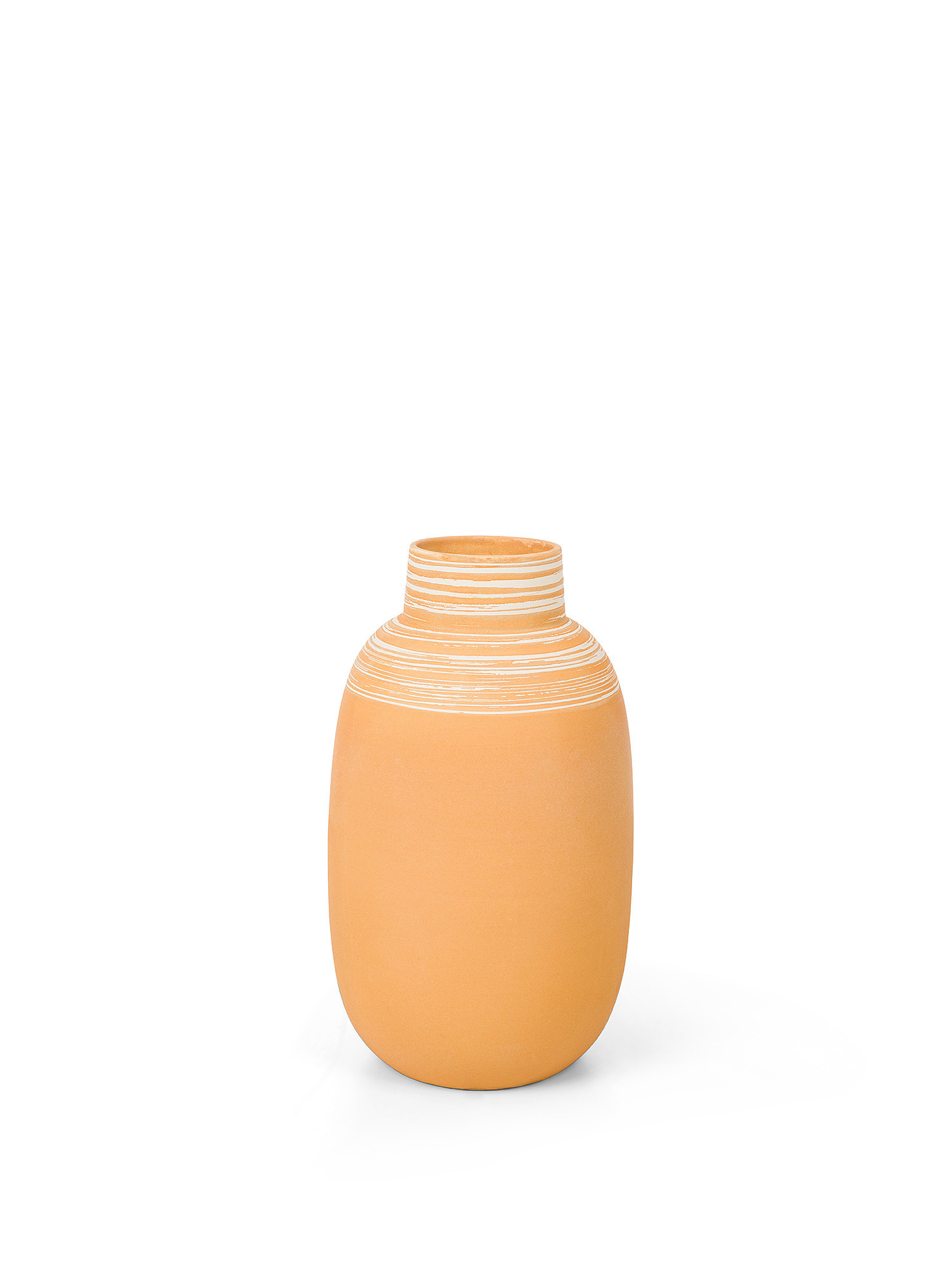 Vaso in ceramica portoghese, Arancione chiaro, large image number 0