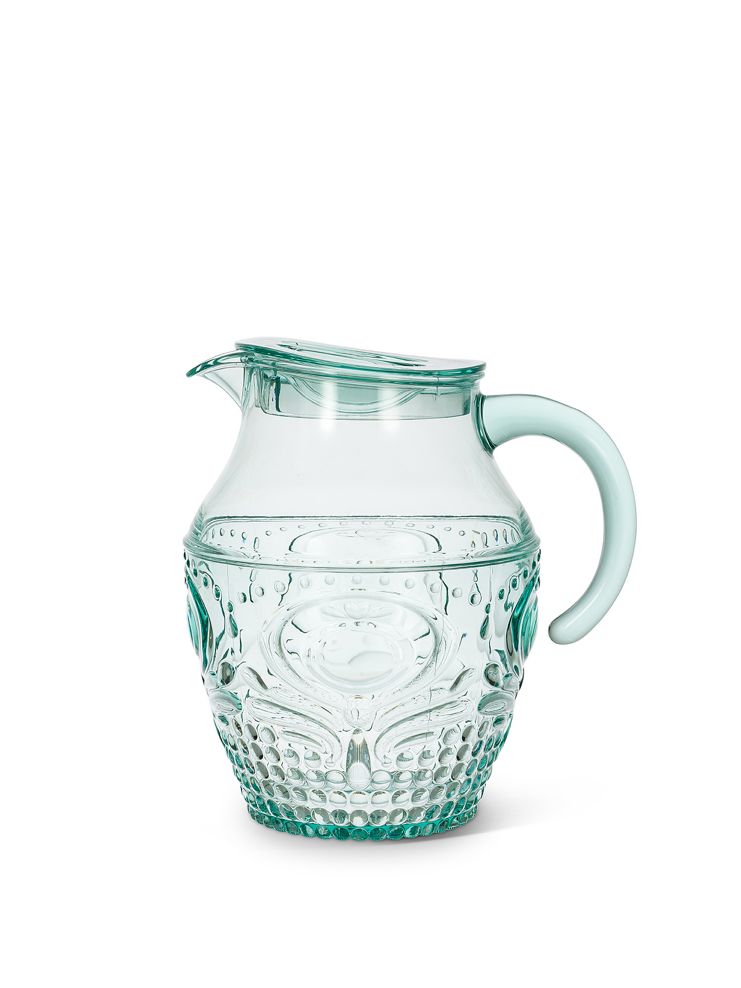 Decorated plastic jug, Grey, large image number 0