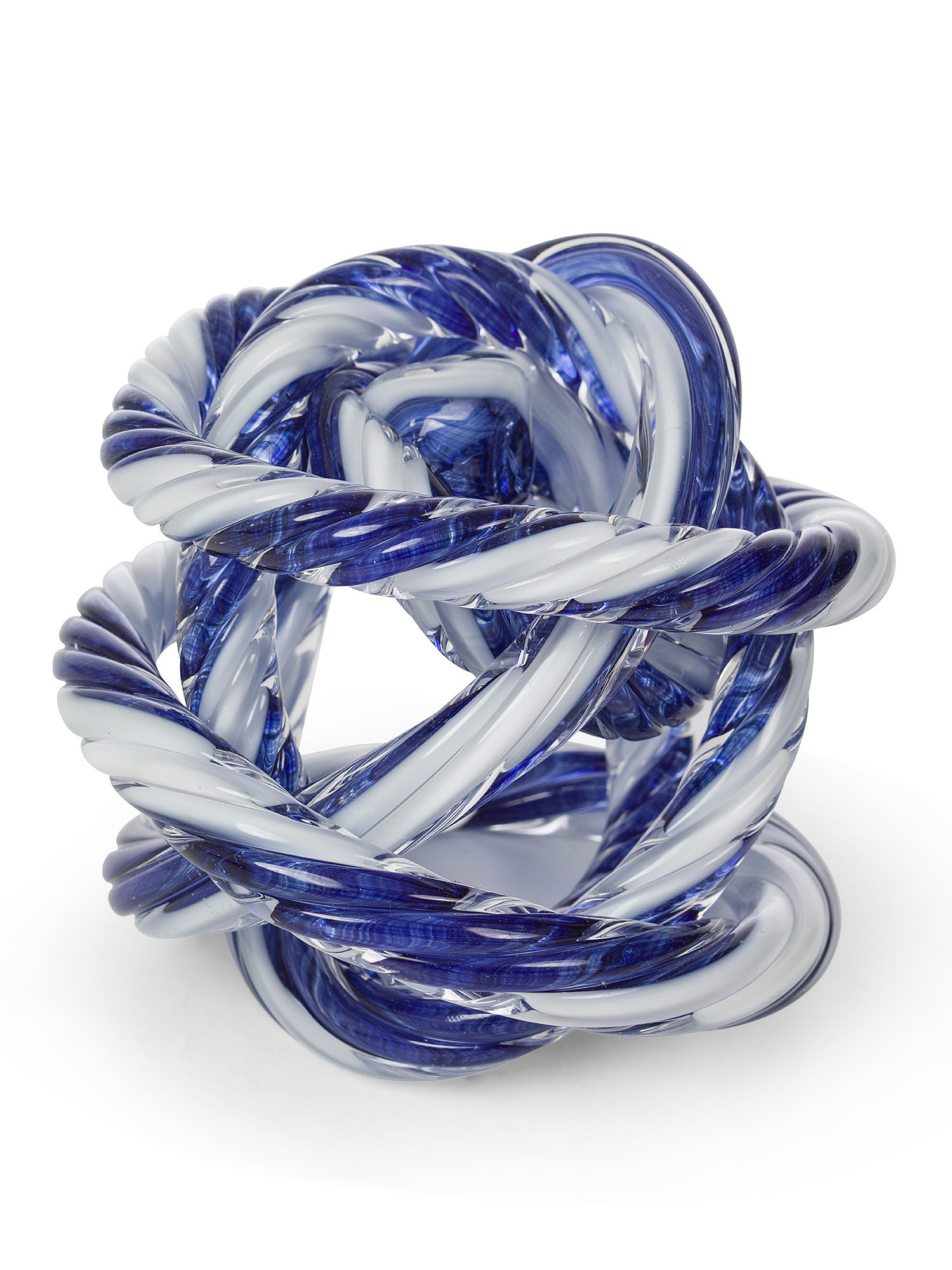 Ornament in colored glass in paste, Blue, large image number 1