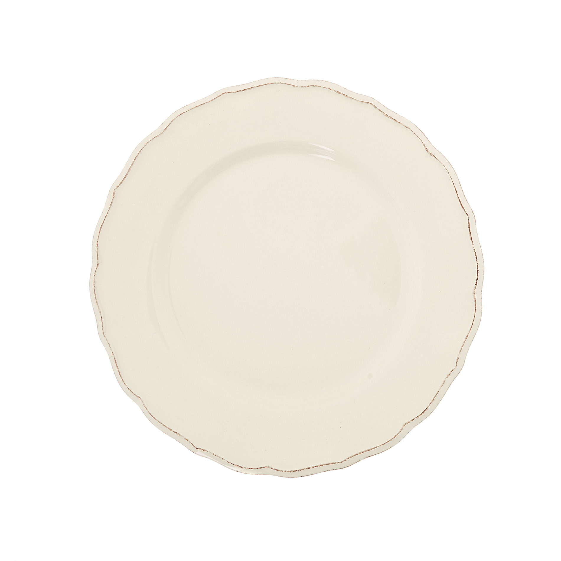 Dona Maria ceramic plate, White Cream, large image number 0
