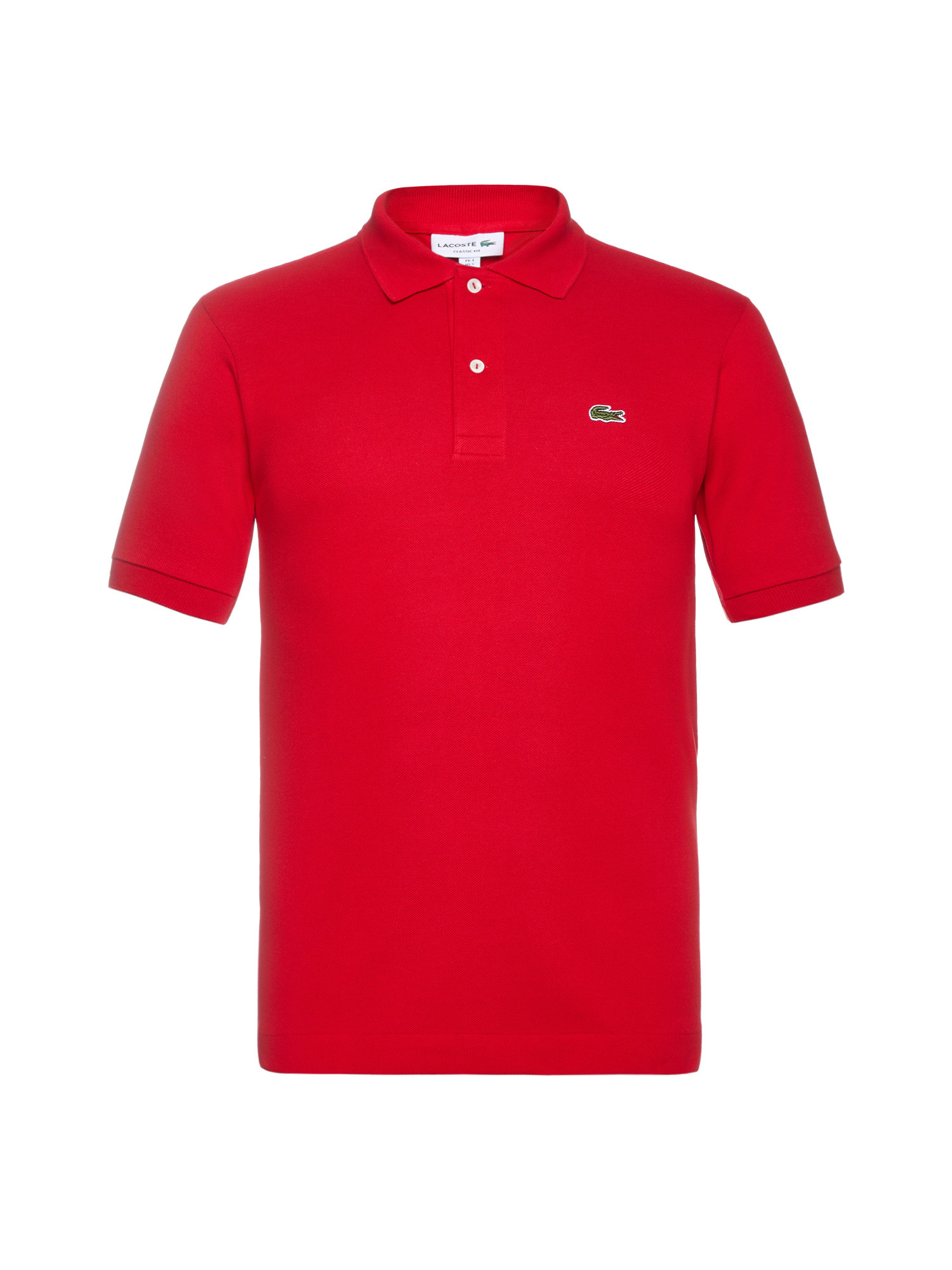 Lacoste - Cotton petit piqué polo shirt, Red, large image number 0