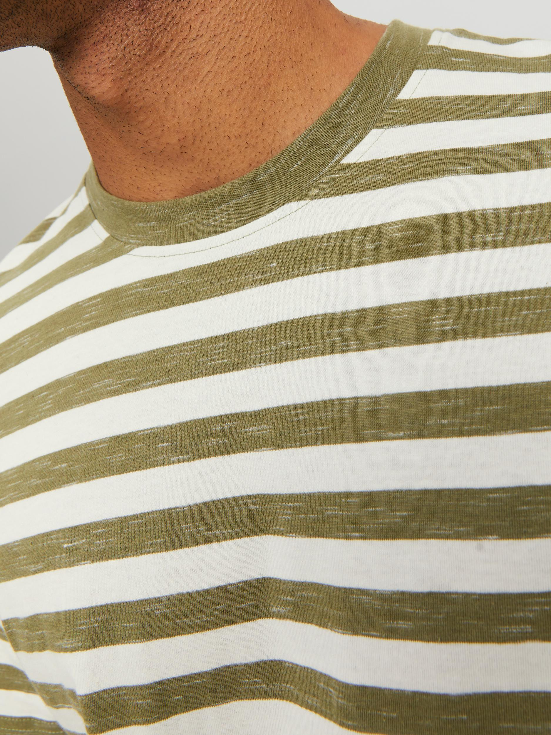 Jack & Jones - Striped T-Shirt, Light Green, large image number 4