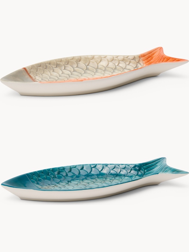 Fish-themed Ceramic Plate - Introductory Price