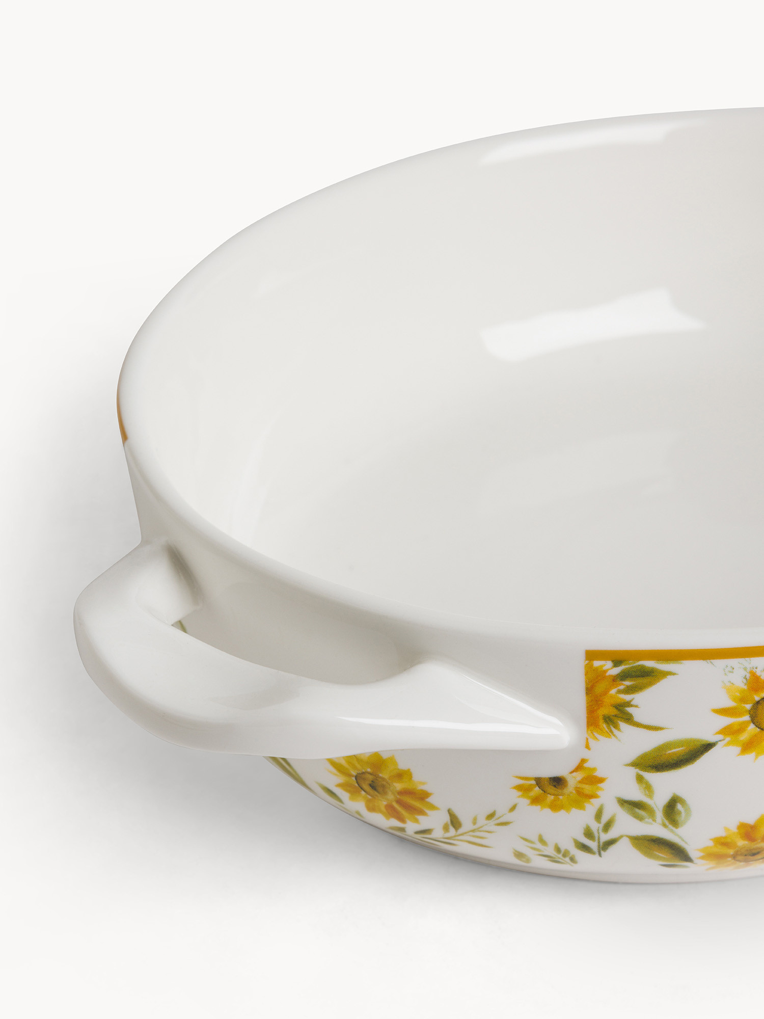 Pirofila new bone china motivo girasoli, Multicolor, large image number 1