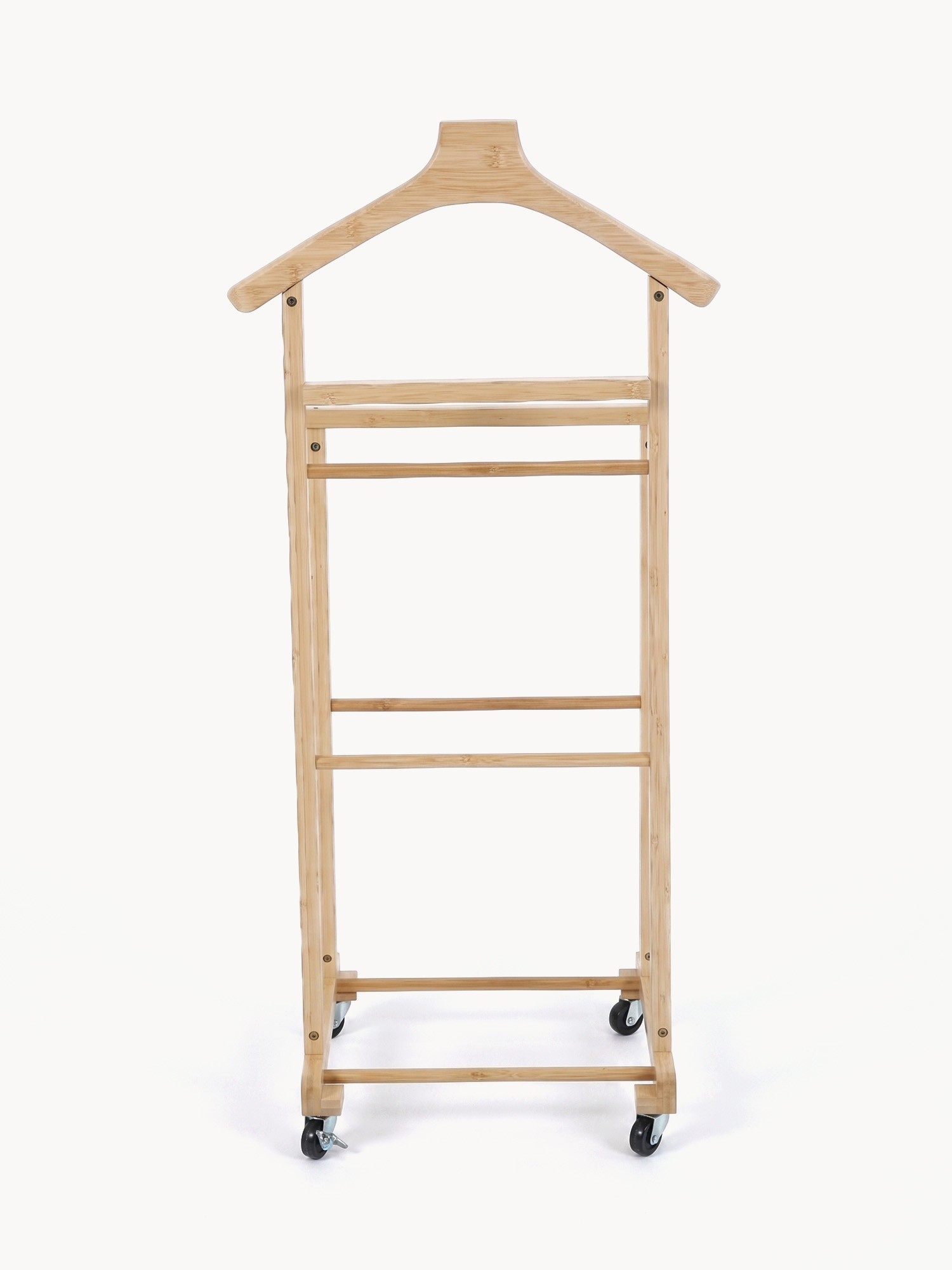 Natural Bamboo Valet Stand, Natural, large image number 0