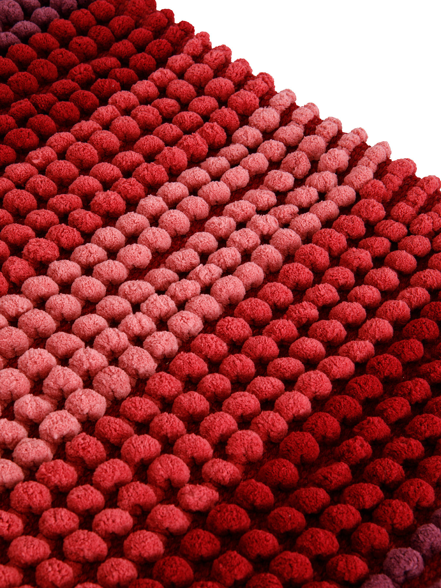 Tappeto bagno shaggy sfumato, Rosso, large image number 1