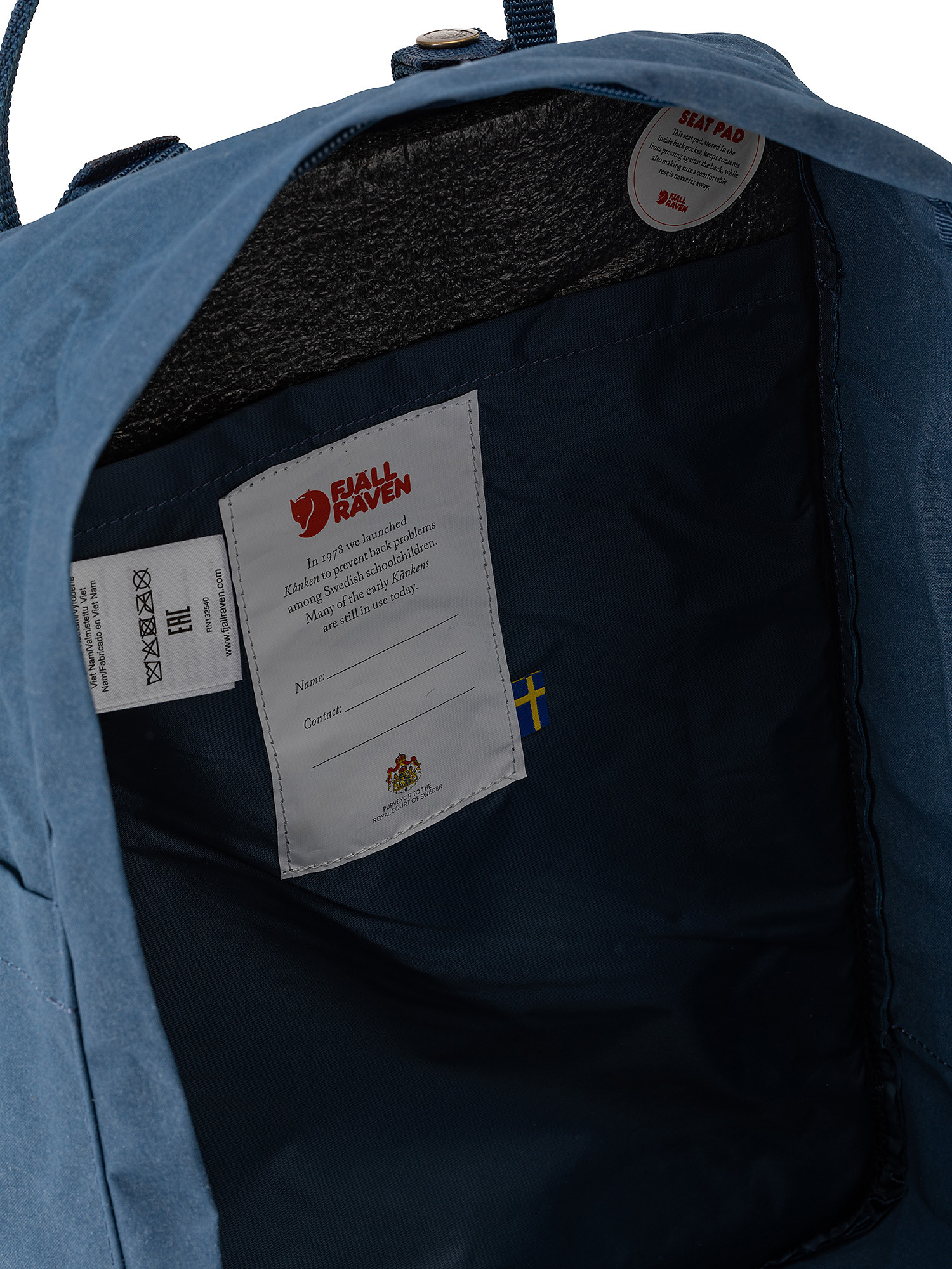 Kanken is the classic version of the iconic backpack from the Swedish brand Fjallraven., Blue, large image number 3