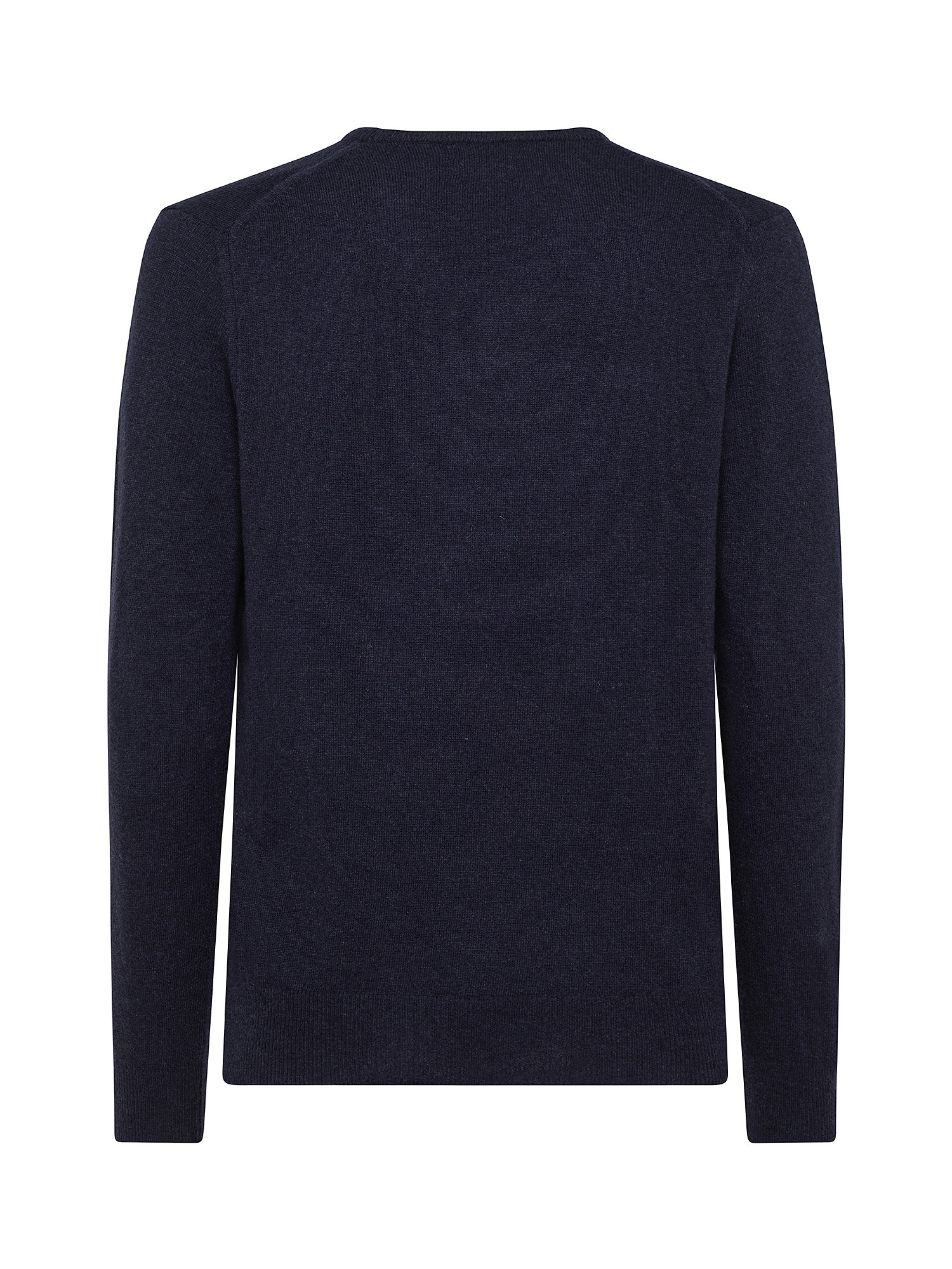 Cashmere Blend V-neck sweater with noble fibers, Blue, large image number 1