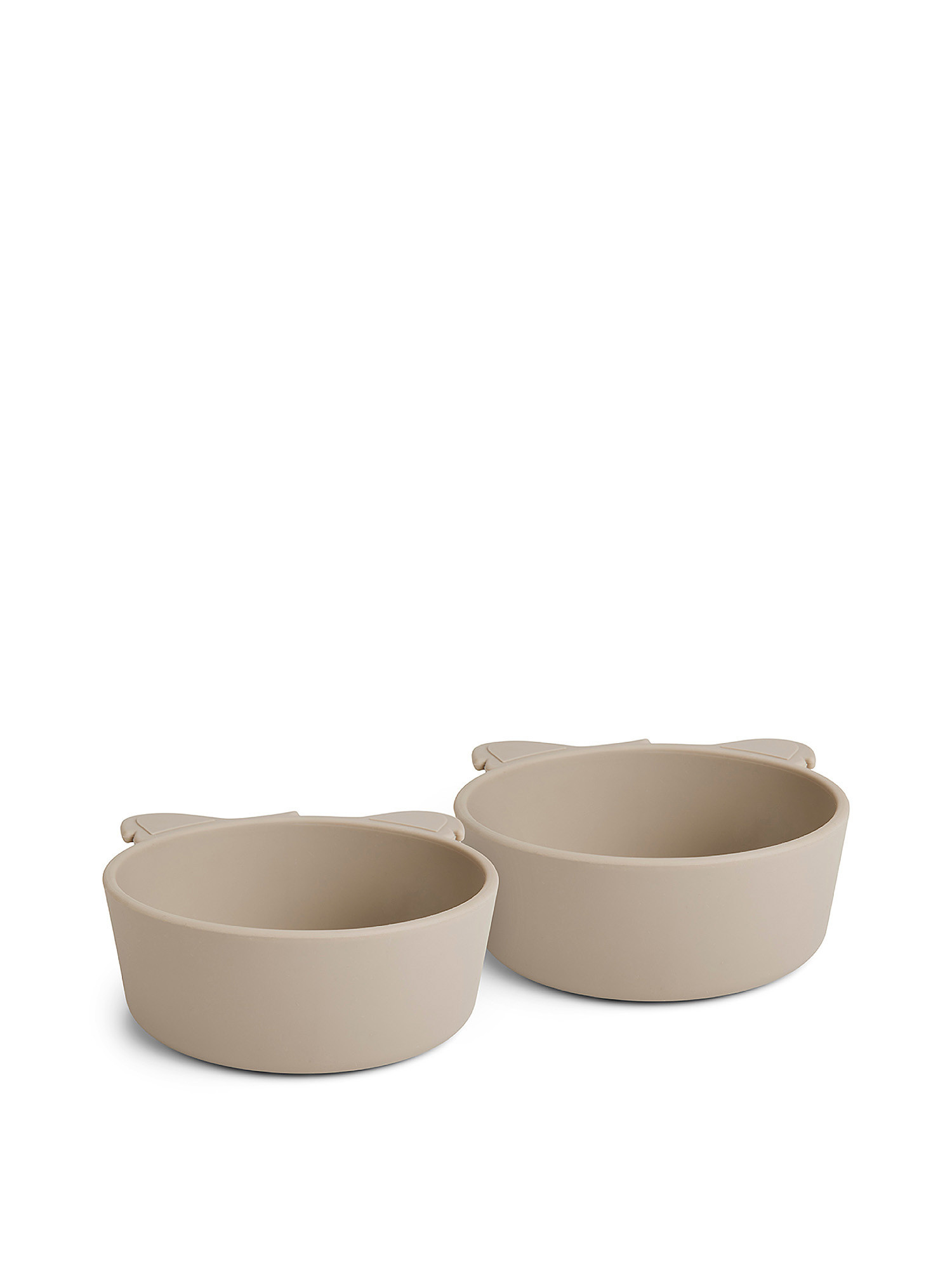 Set of 2 koala-shaped silicone bowls, Dove Grey, large image number 1