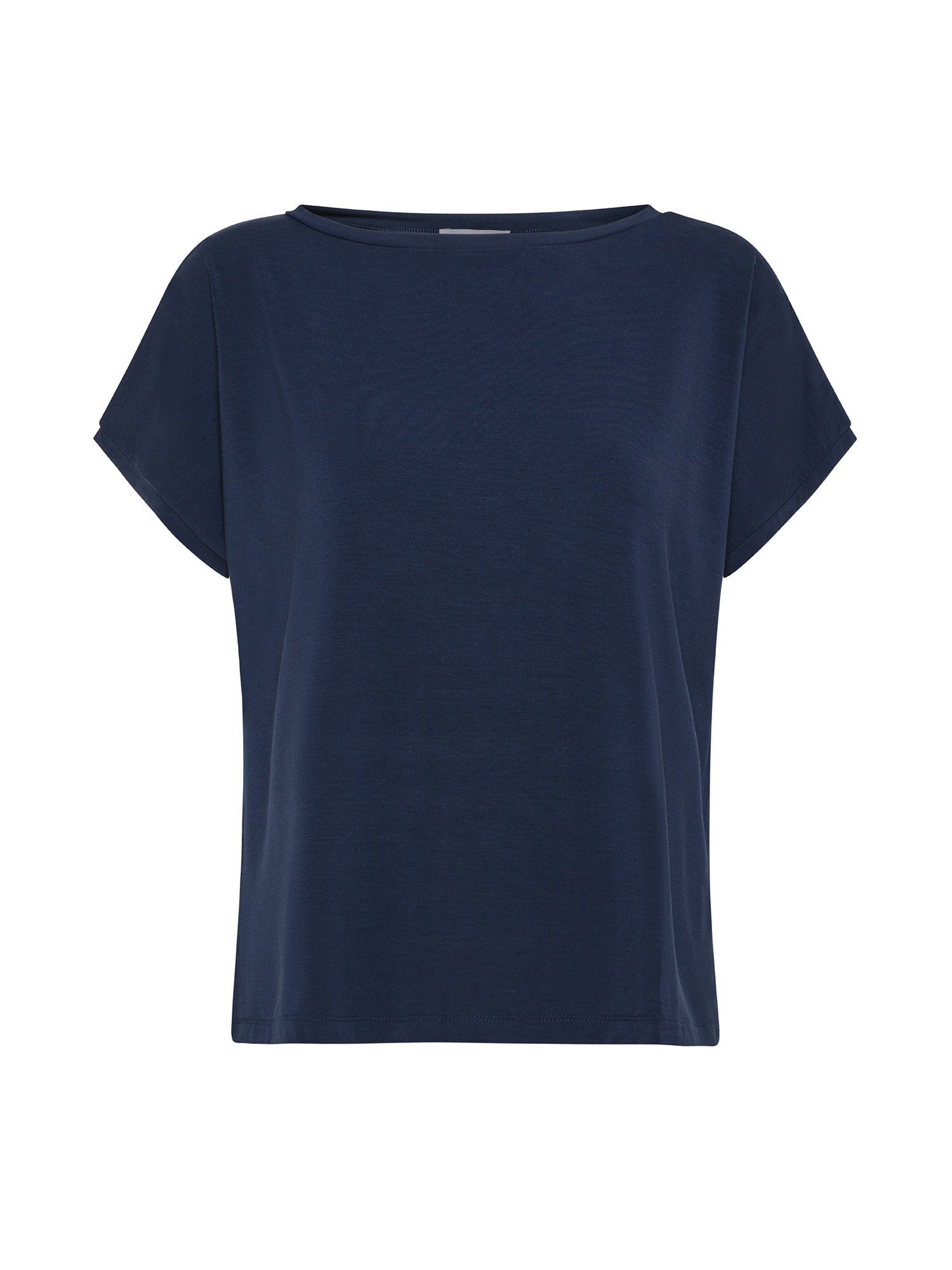 T-shirt in viscosa di bamboo, Blue Navy, large image number 0