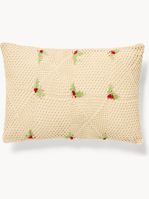 35x50 cm crochet pillow Holly