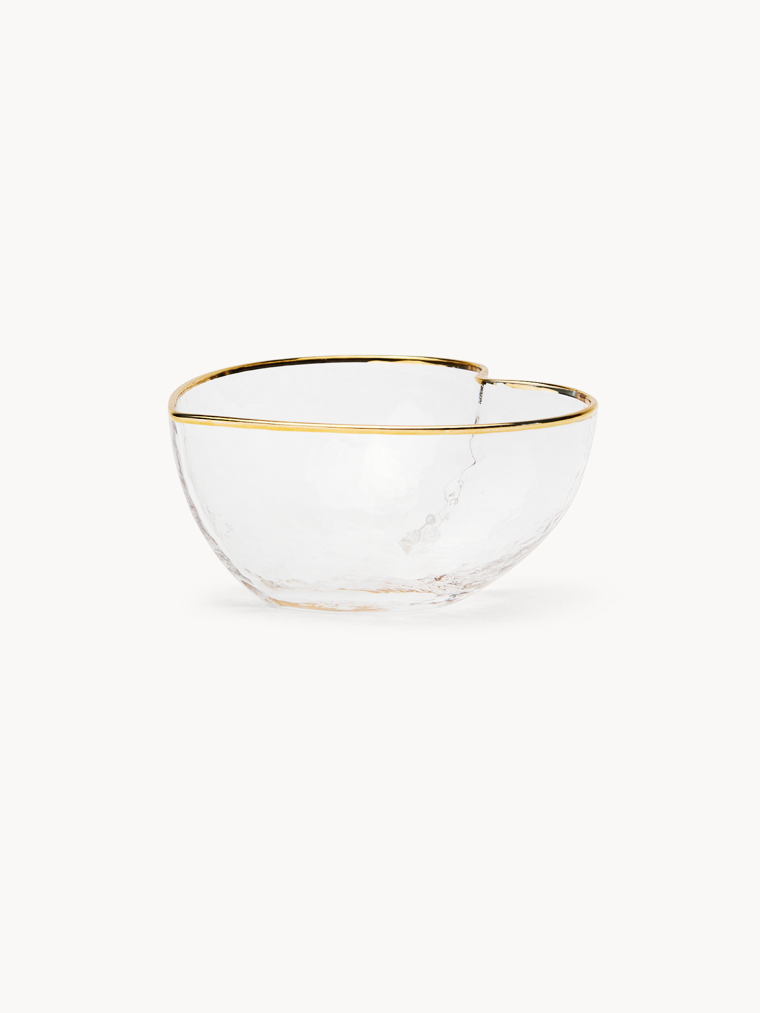 Heart-shaped glass bowl, Transparent, large image number 0