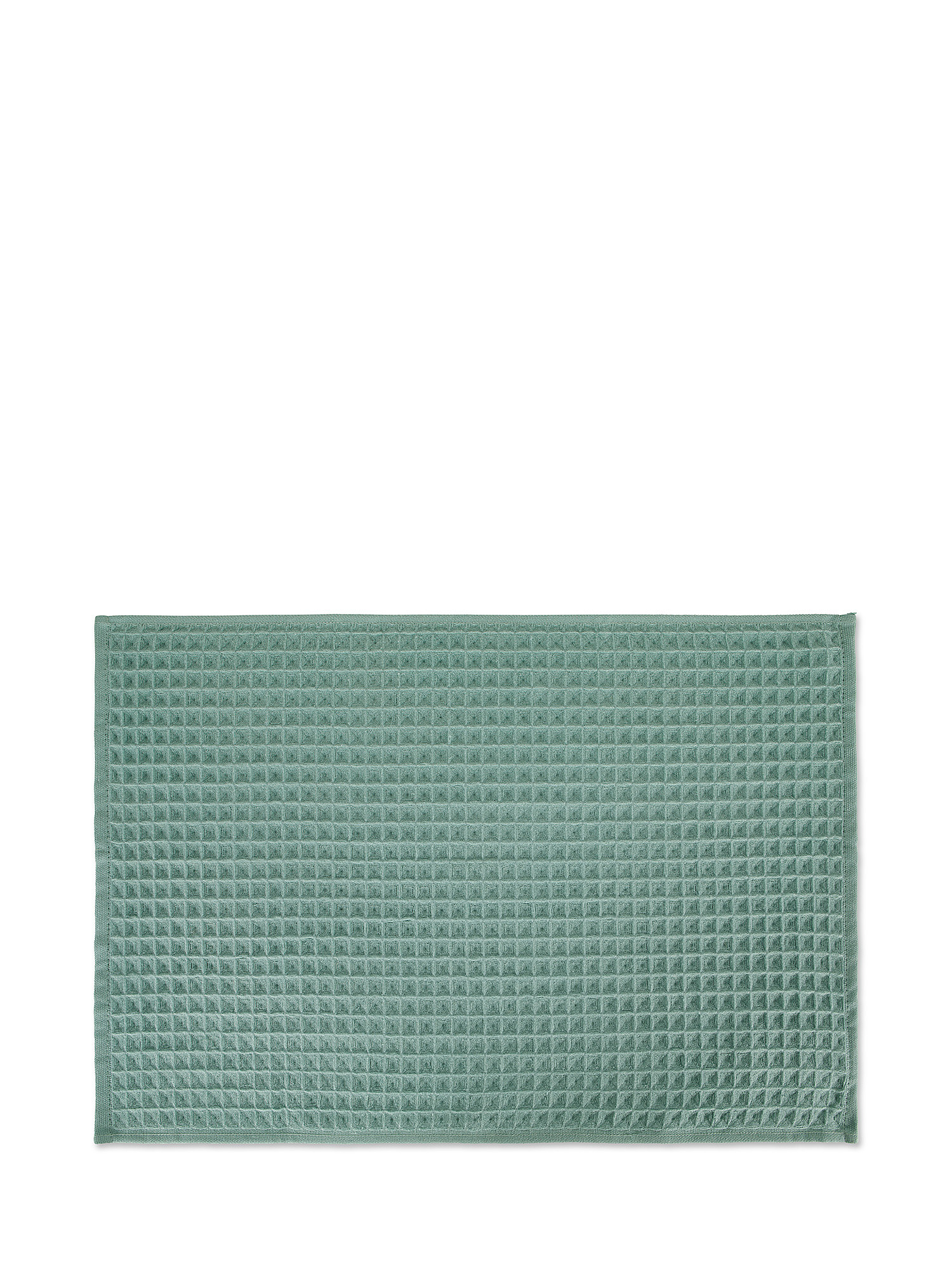 Set 2 asciugamani puro cotone nido d'ape tinta unita, Verde, large image number 3