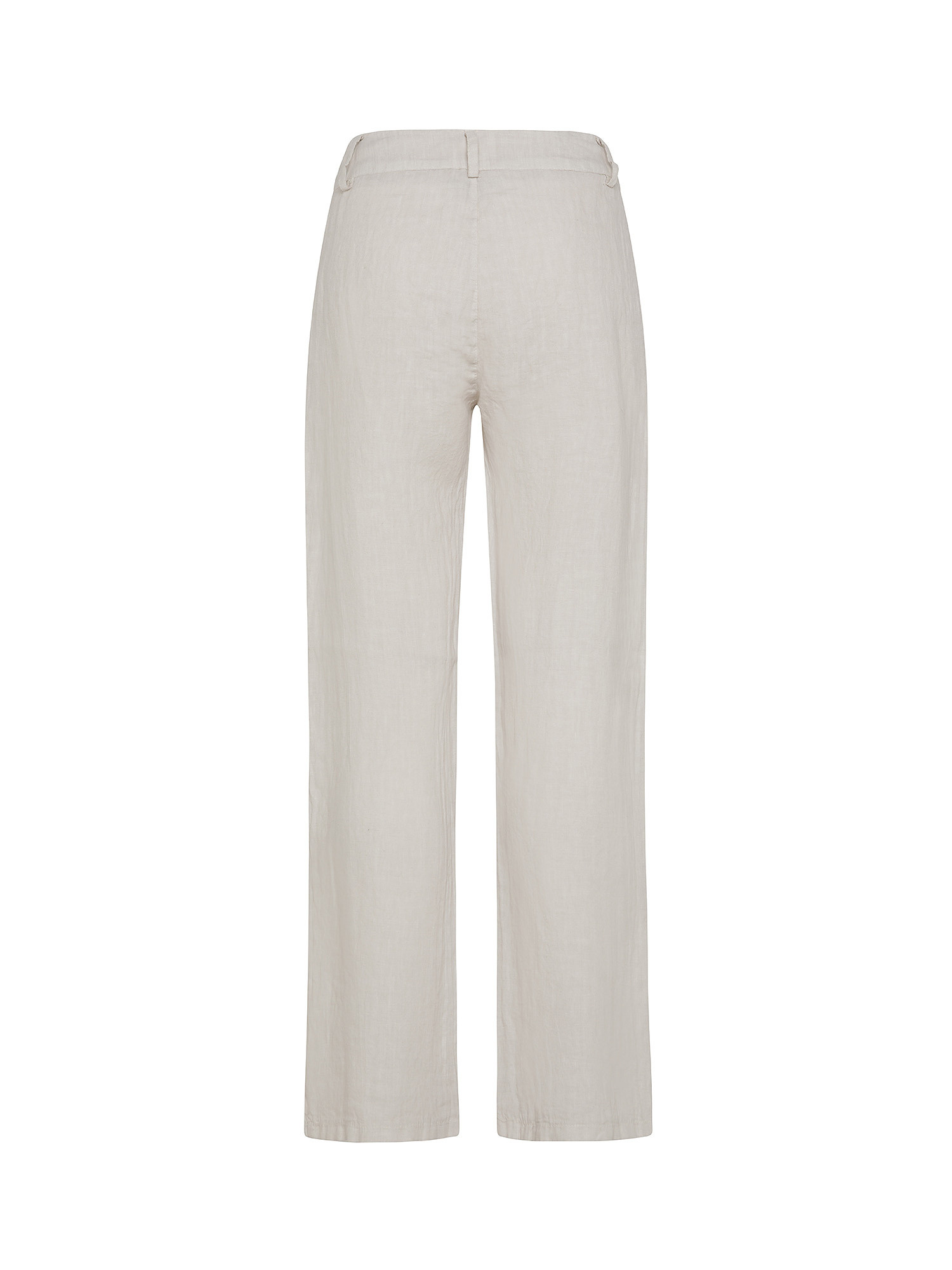 Koan - Pantaloni in lino con pinces, Beige, large image number 1
