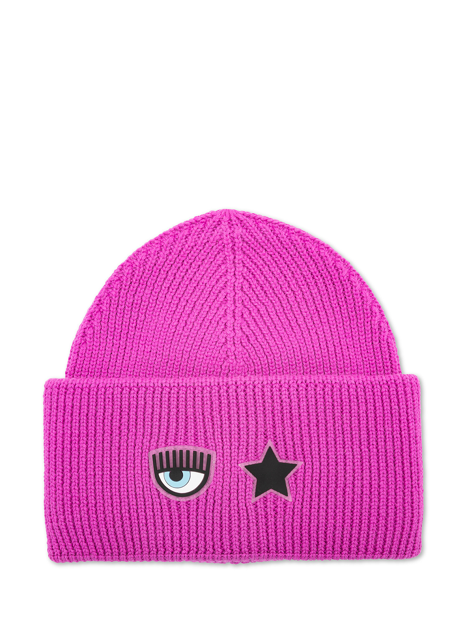 Hat in wool with decoration, Pink, large image number 0