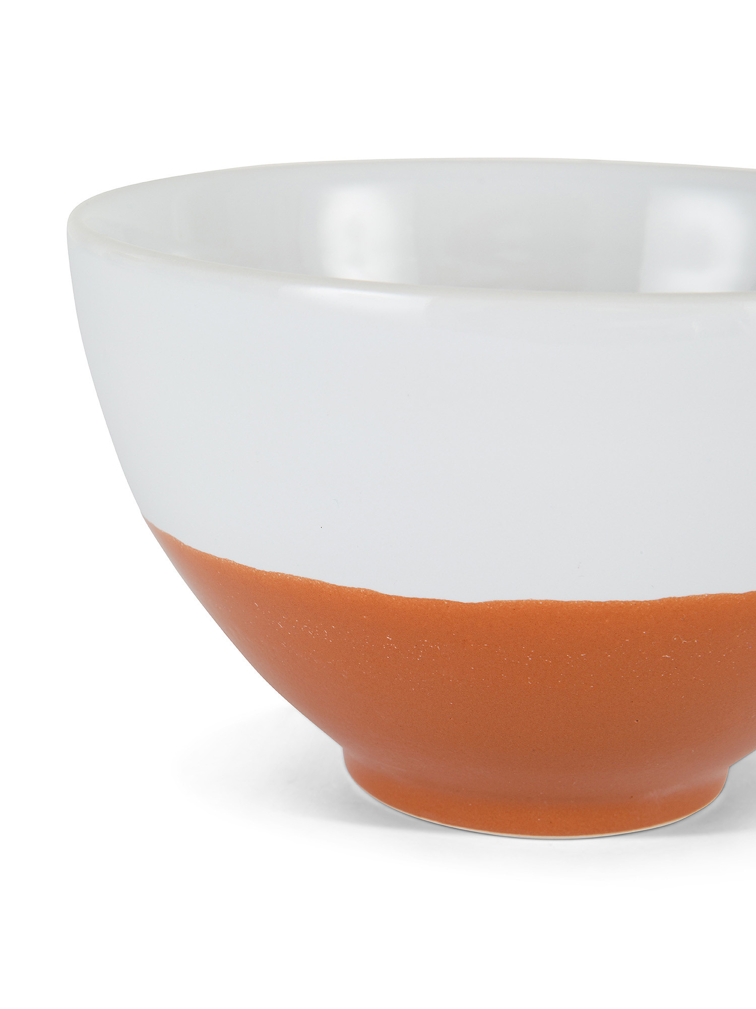 Two-tone terracotta bowl, White, large image number 1