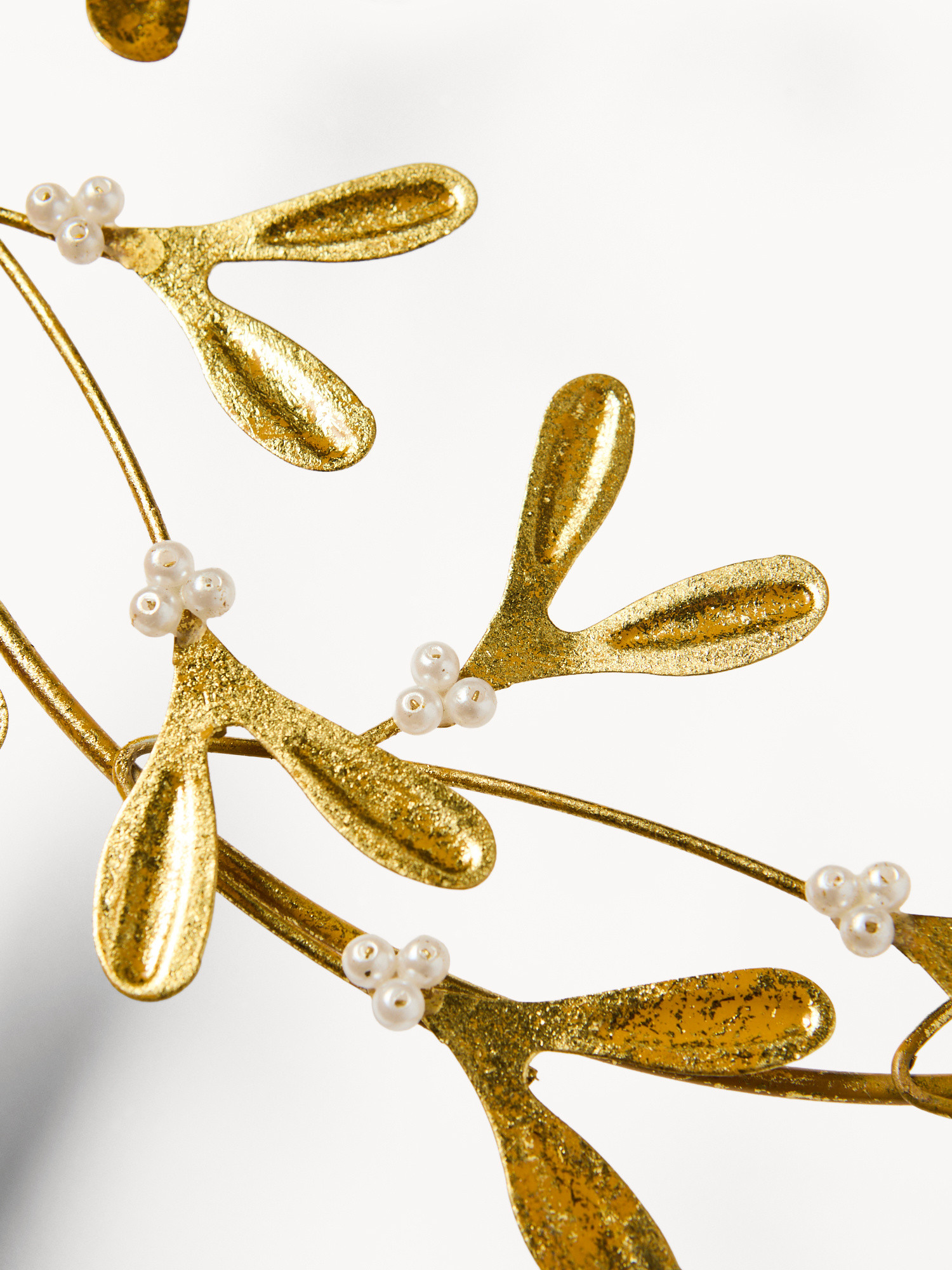 Centrotavola con foglie d'oro, Oro, large image number 1