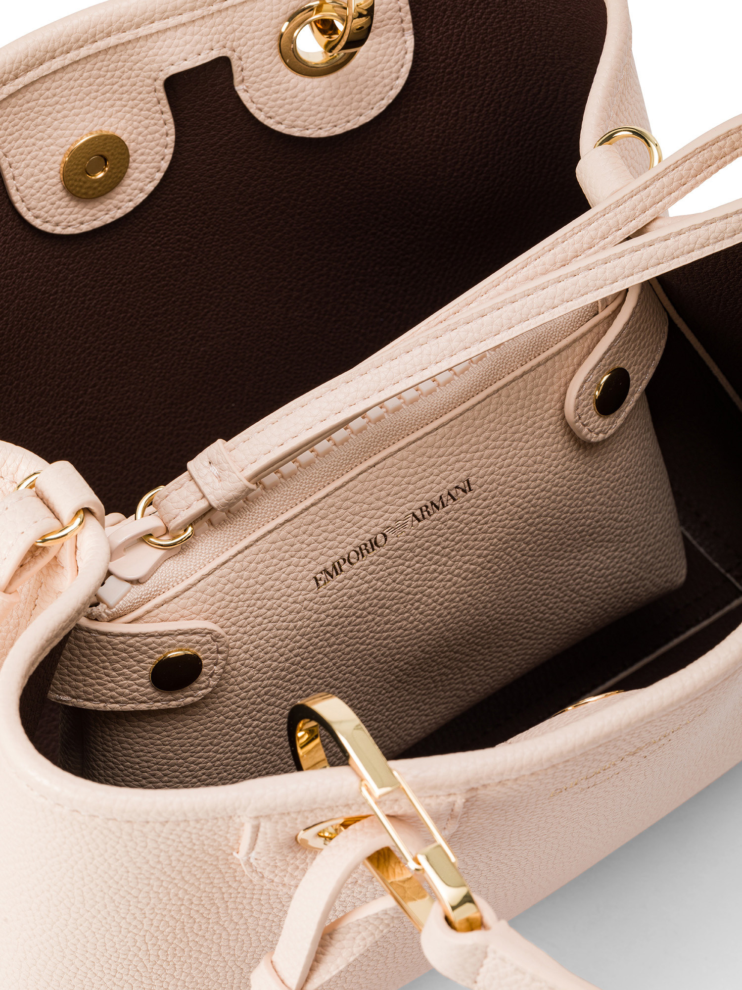 Emporio Armani - Small handbag with deer print, Powder Pink, large image number 2