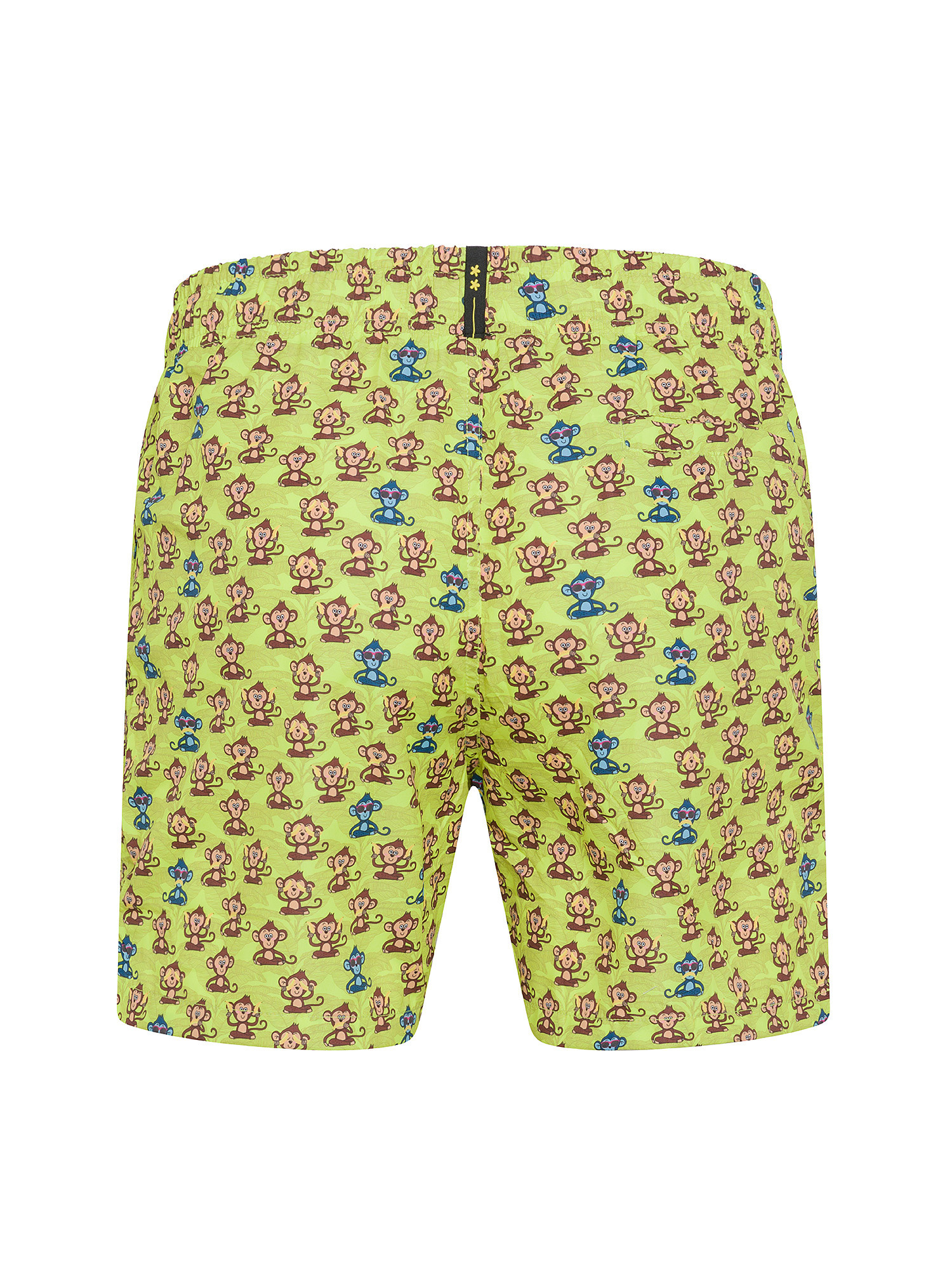 F**K - Patterned swim shorts, Yellow, large image number 1