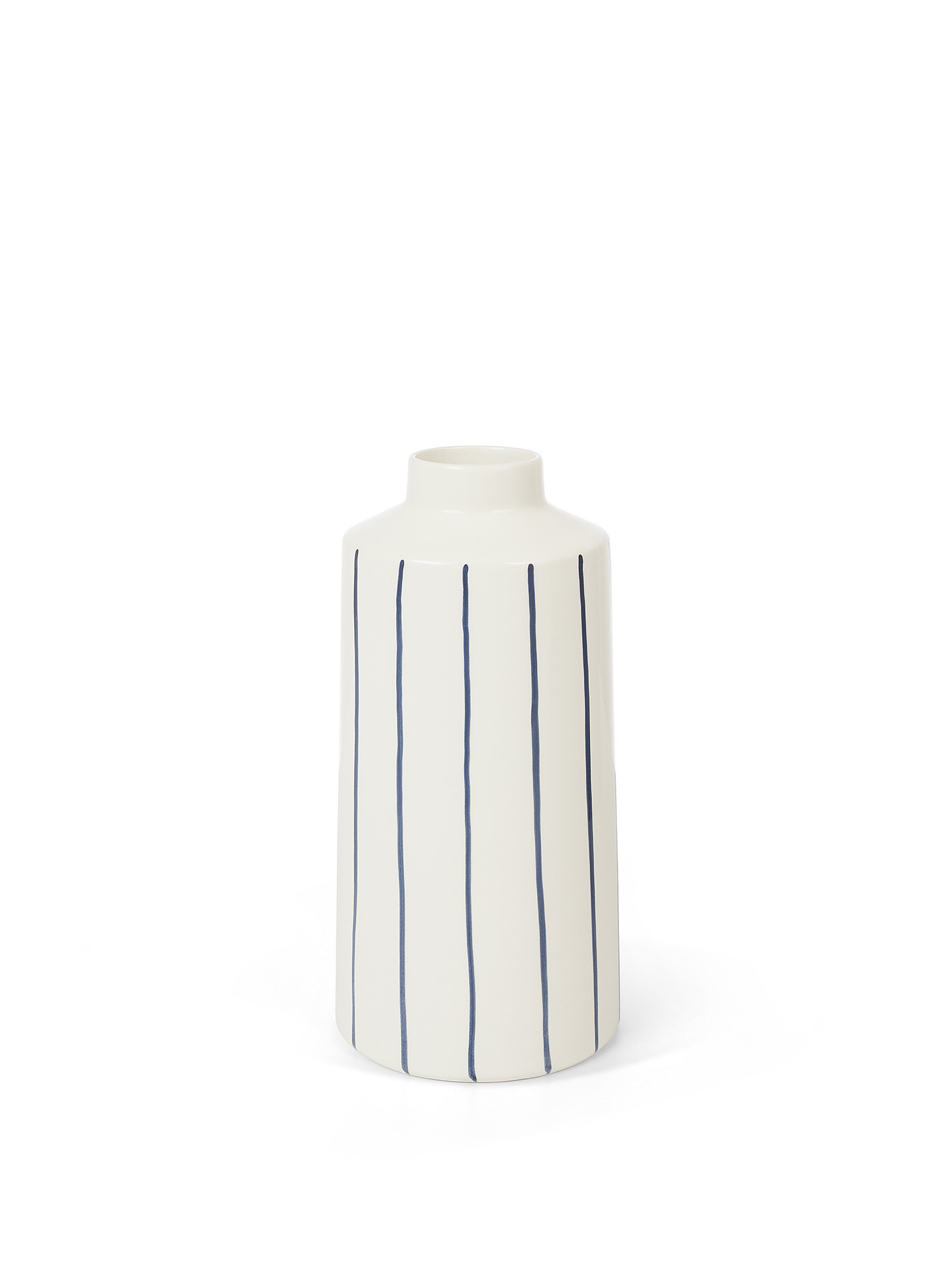 Vaso in ceramica prodotto artigianalmente, Bianco, large image number 0