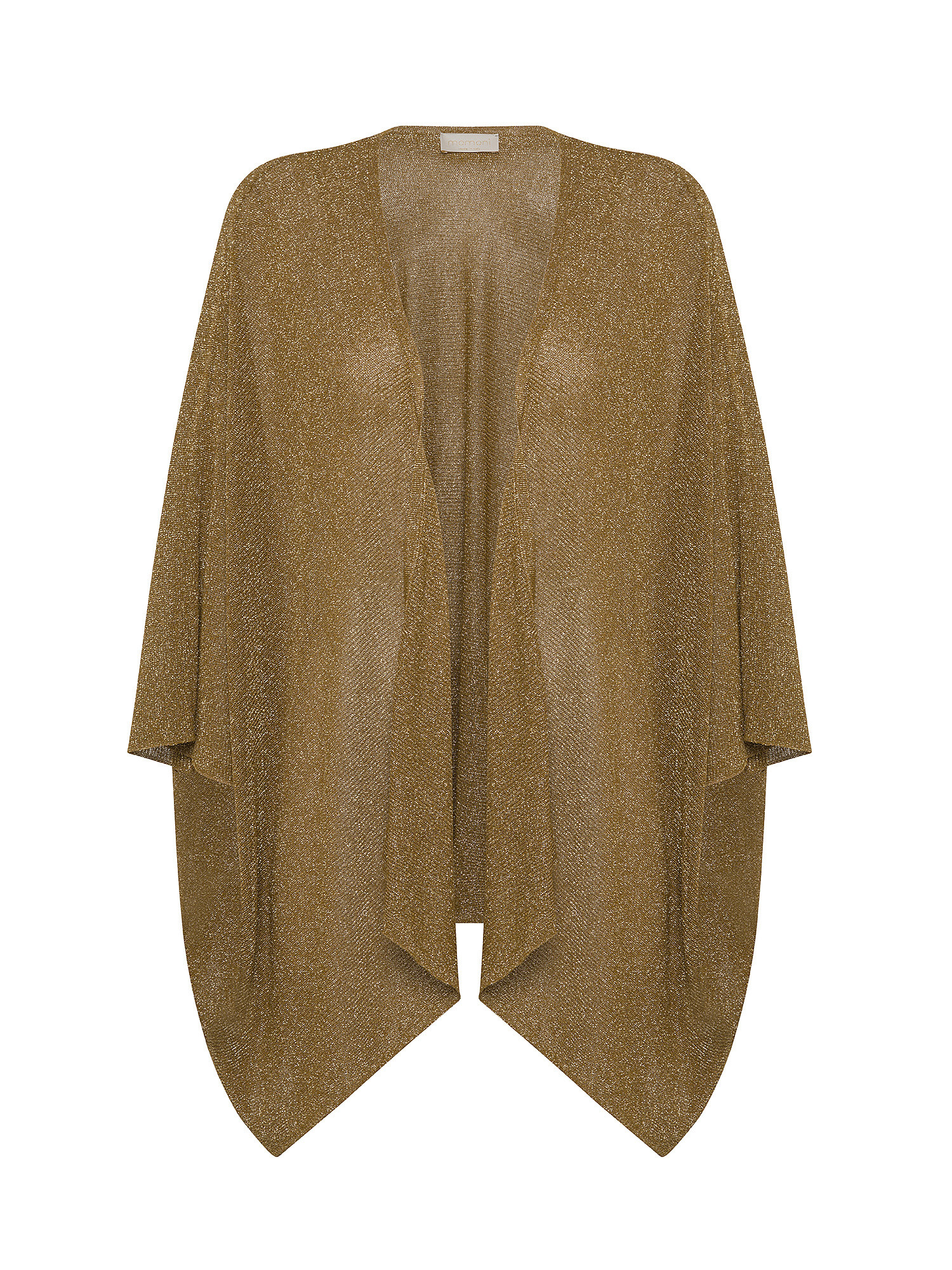 Momonì - Divina cardigan in viscose and lurex, Olive Green, large image number 0