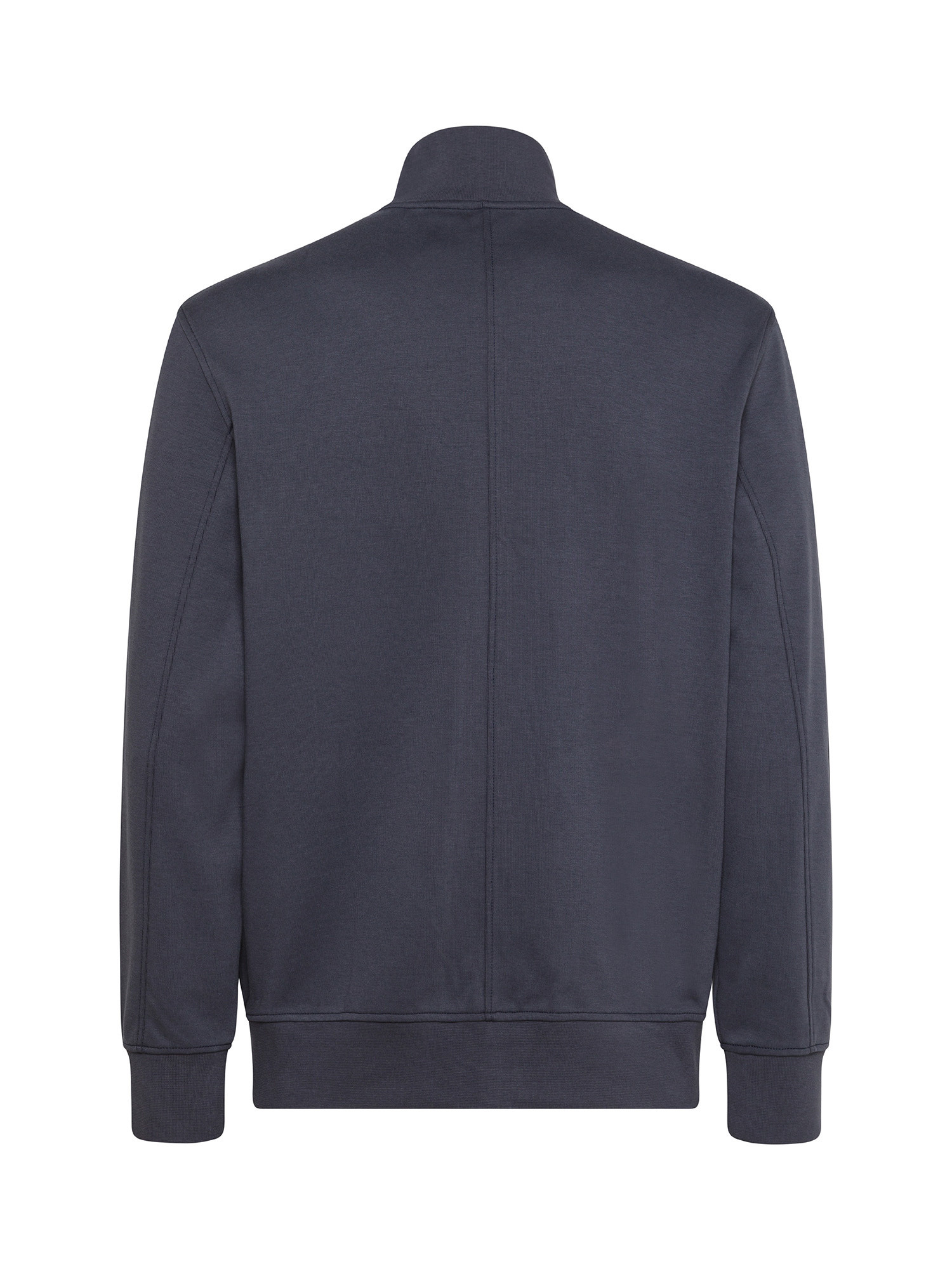 Armani Exchange - Full zip sweatshirt with logo, Dark Grey, large image number 1