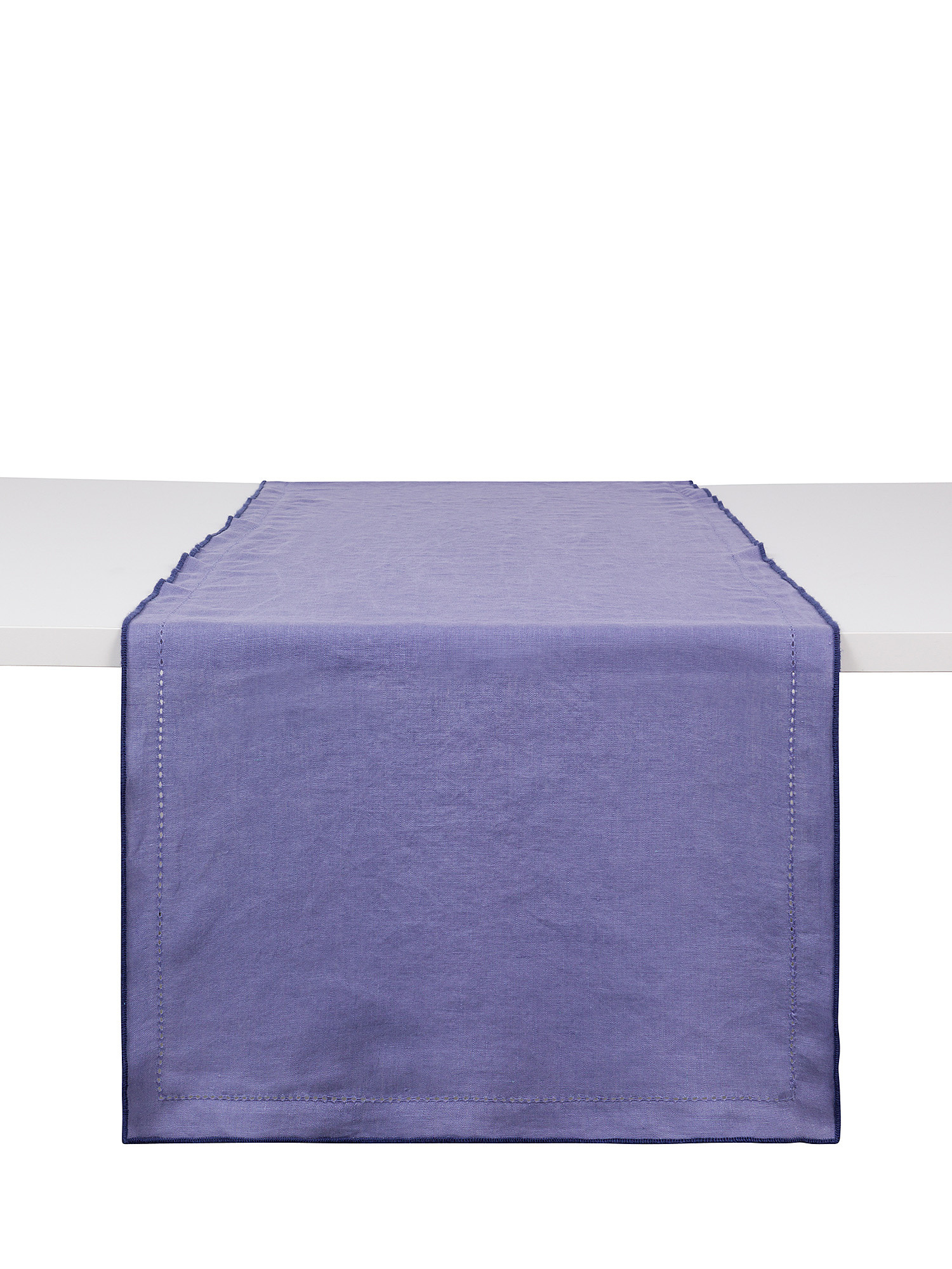 Runner in pure linen, Purple Lilac, large image number 0