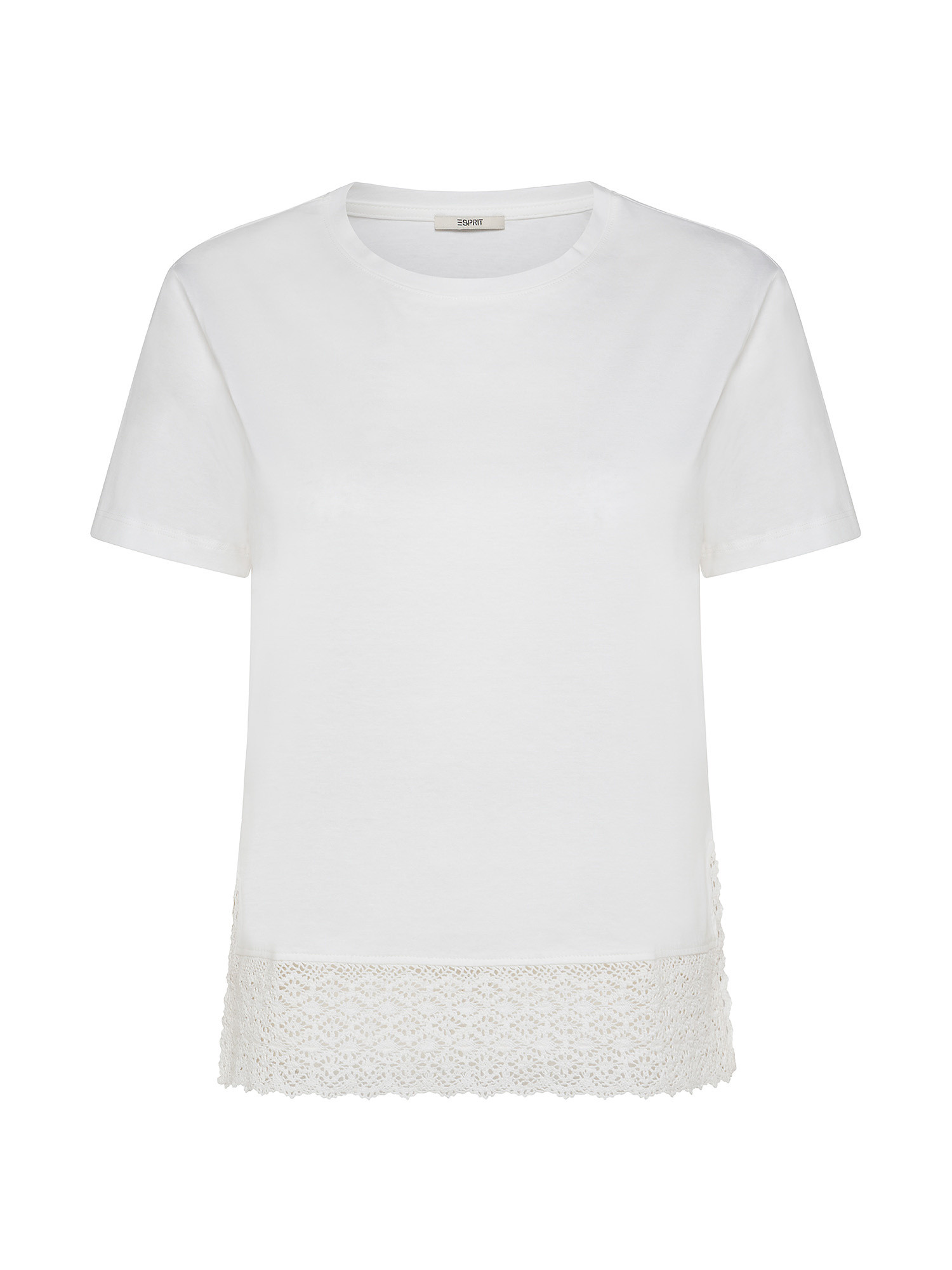 Esprit - Cotton T-shirt, White, large image number 0