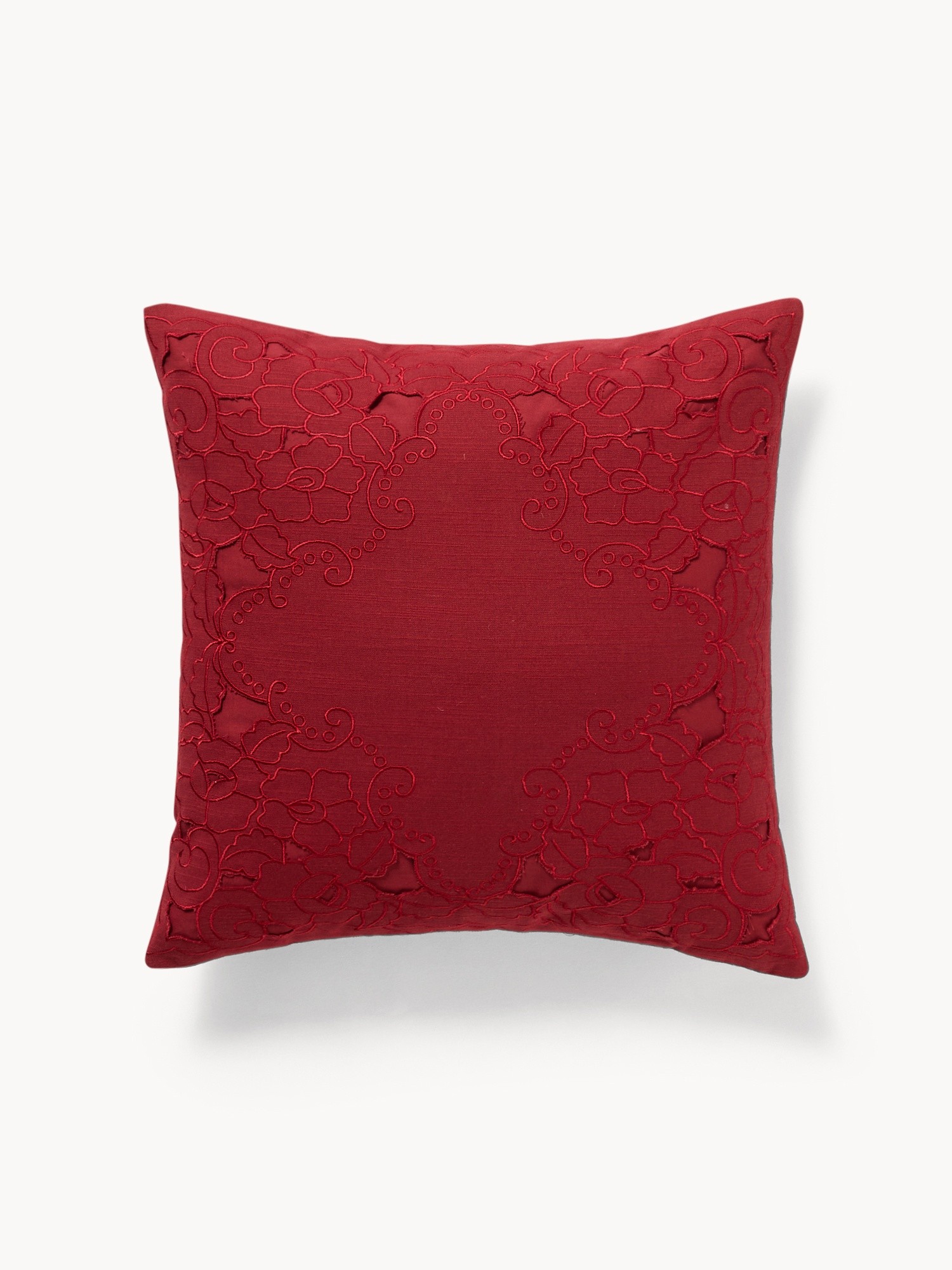 Cuscino 45x45 cm intagli laser, Rosso, large image number 0