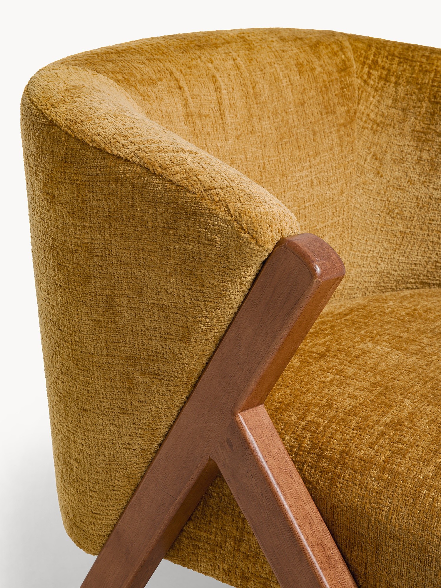 Dijon armchair, Mustard Yellow, large image number 2