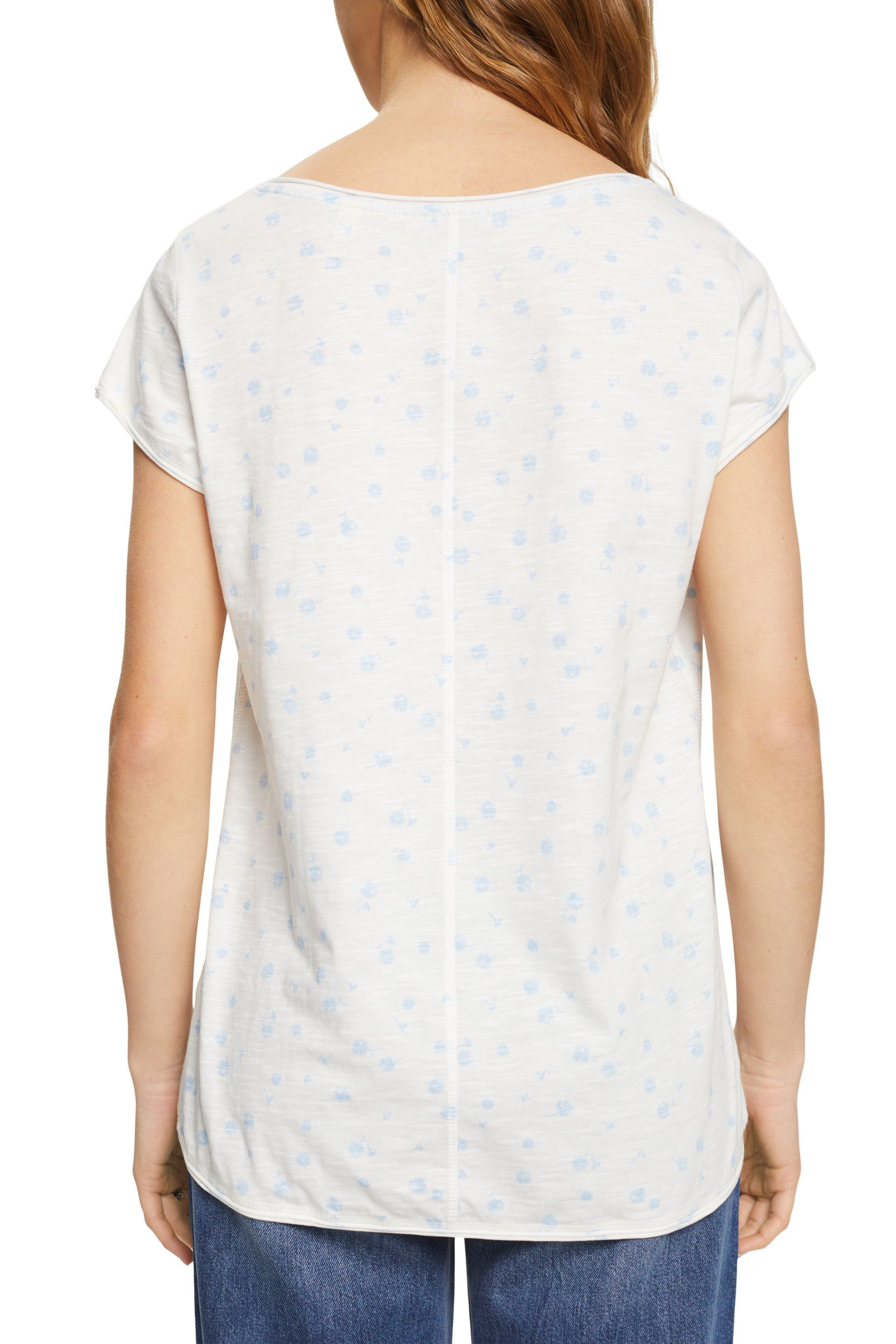Esprit - T-shirt con stampa, Bianco, large image number 2