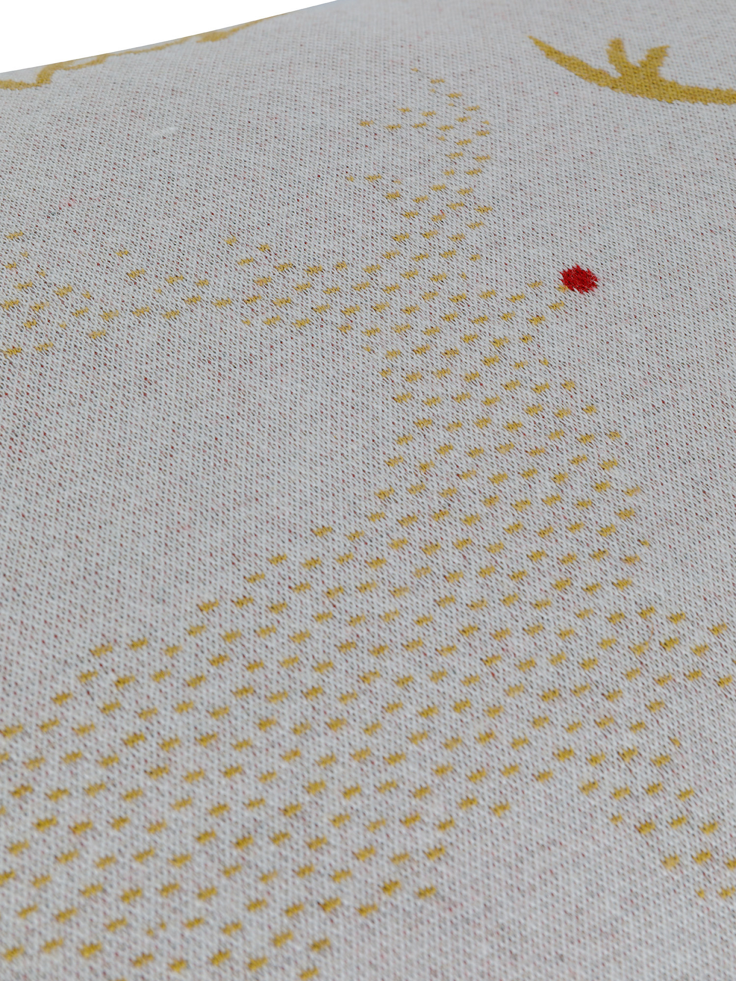 Cuscino in maglia jacquard con renna 40x60 cm, Bianco, large image number 2