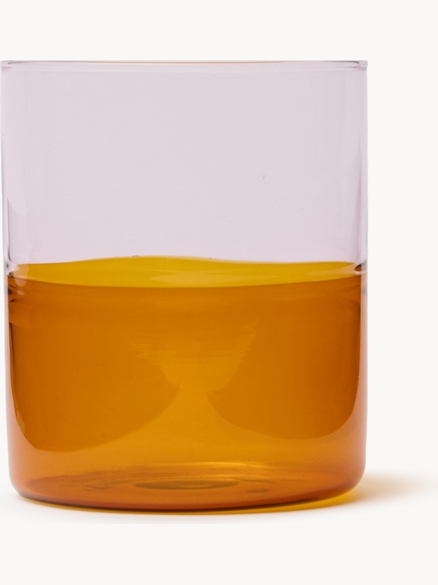 Two-Tone Pink and Amber Tumbler
