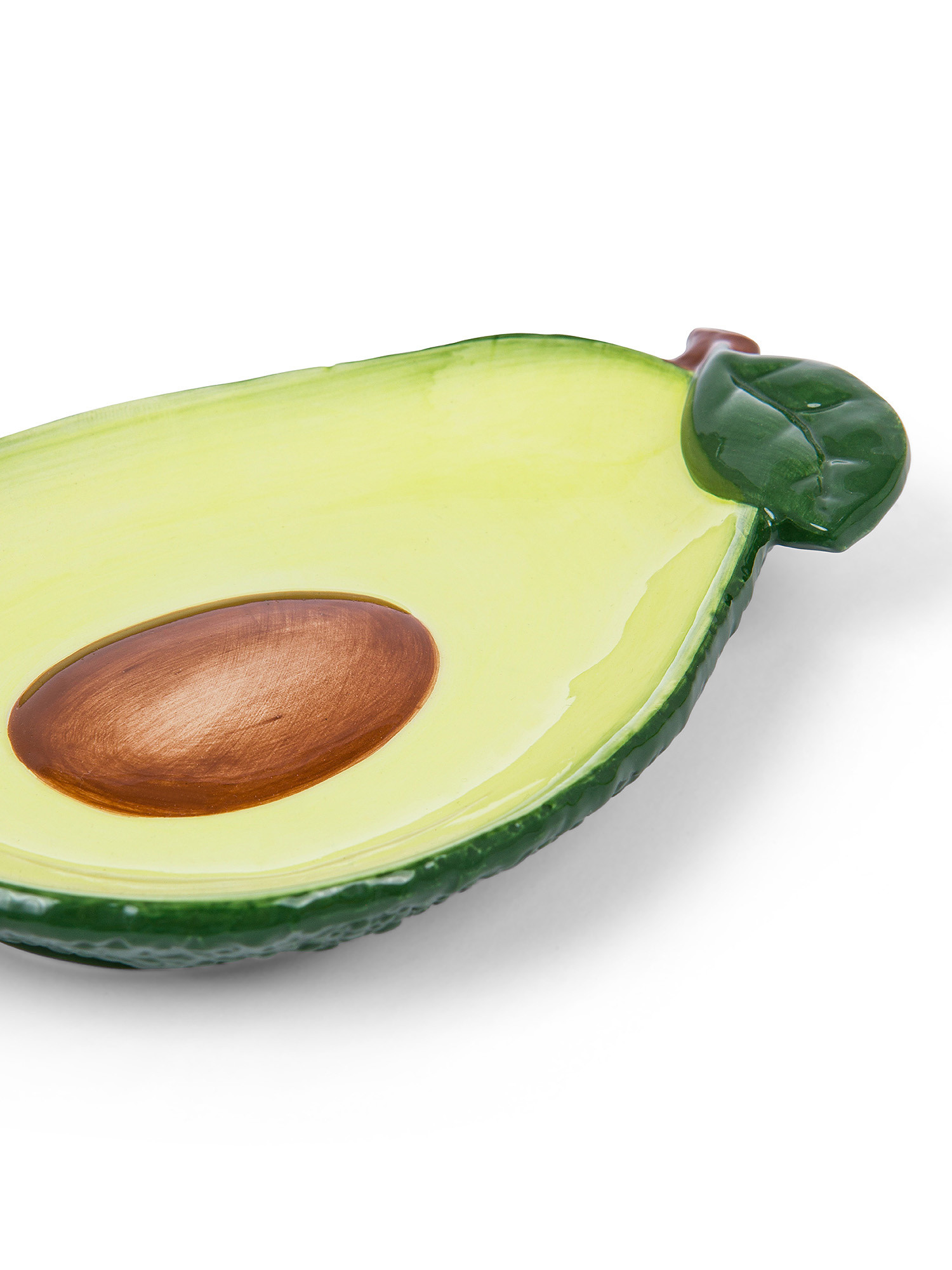 Piattino ceramica avocado, Verde, large image number 1
