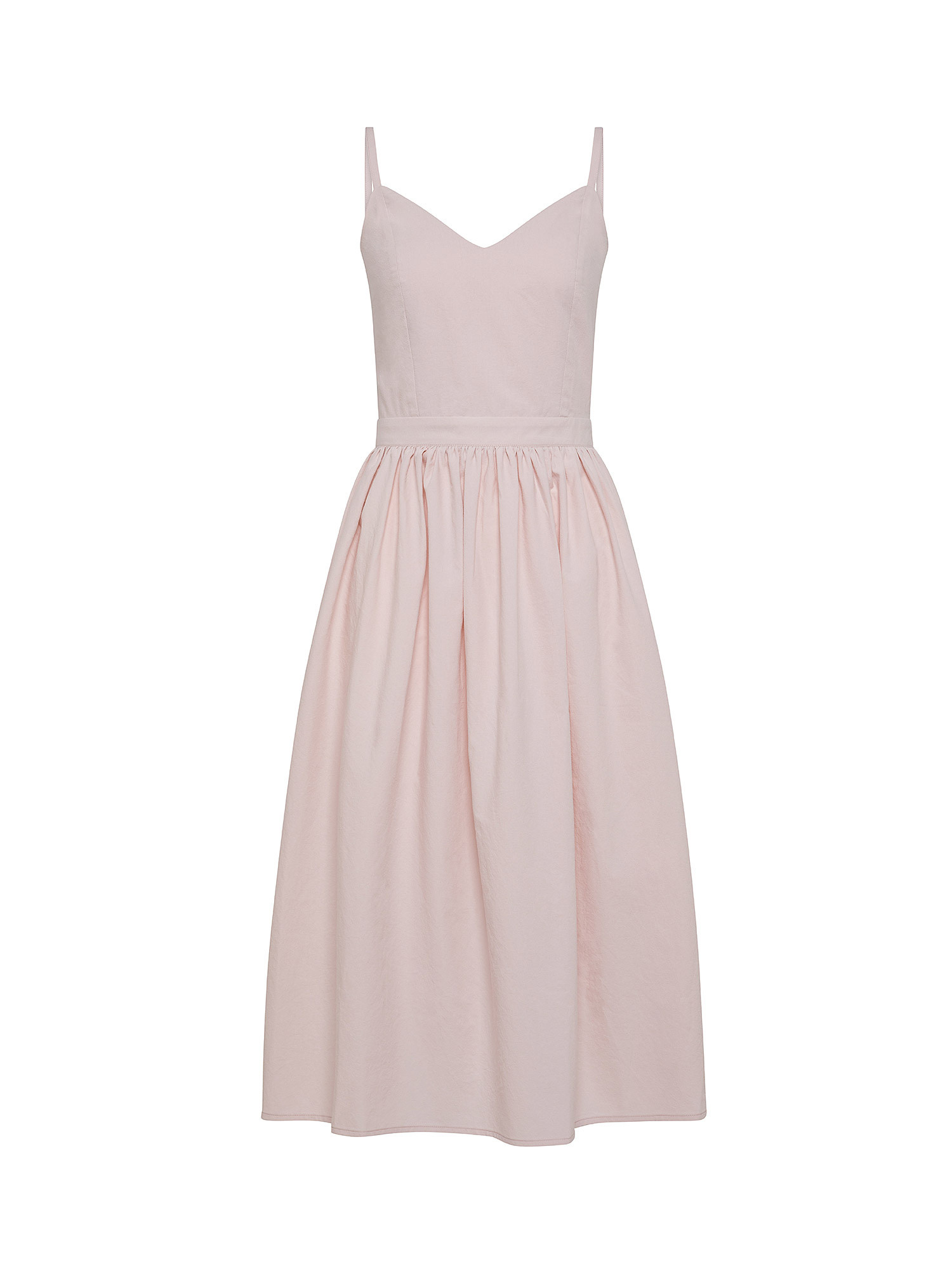 Striped cotton midi dress, Light Pink, large image number 0